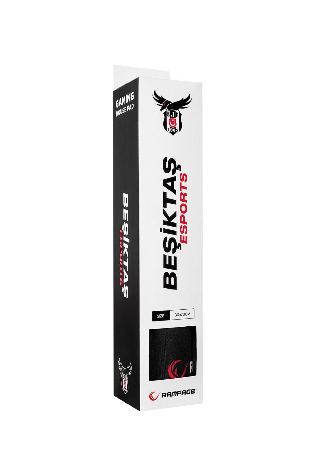Mp-25 Siyah 300*700*3mm Beşiktaş Esports Lisanslı Logolu Büyük Boy Gaming Mouse Pad