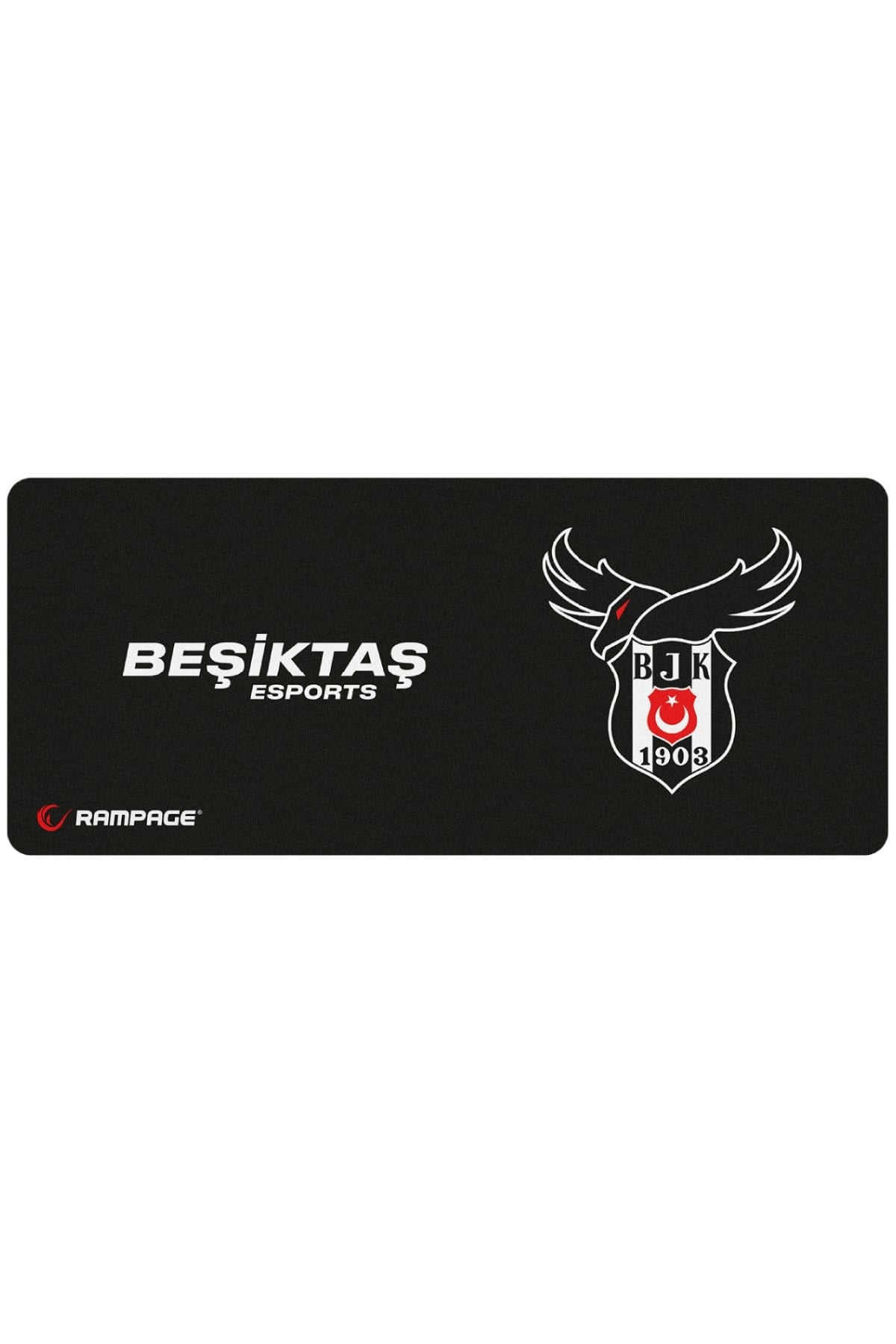 Mp-25 Siyah 300*700*3mm Beşiktaş Esports Lisanslı Logolu Büyük Boy Gaming Mouse Pad
