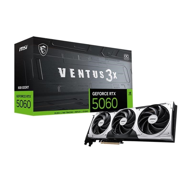 Msi Geforce Rtx5060 8g Ventus 3x Oc 8gb Ddr7 128bit 3xdp 1xhdmi Ekran Karti