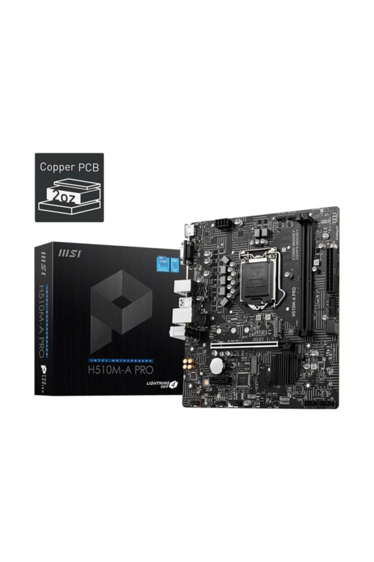 Msı H510m-a Pro Intel H510 3200 Mhz (oc) Ddr4 Soket 1200 Matx Anakart
