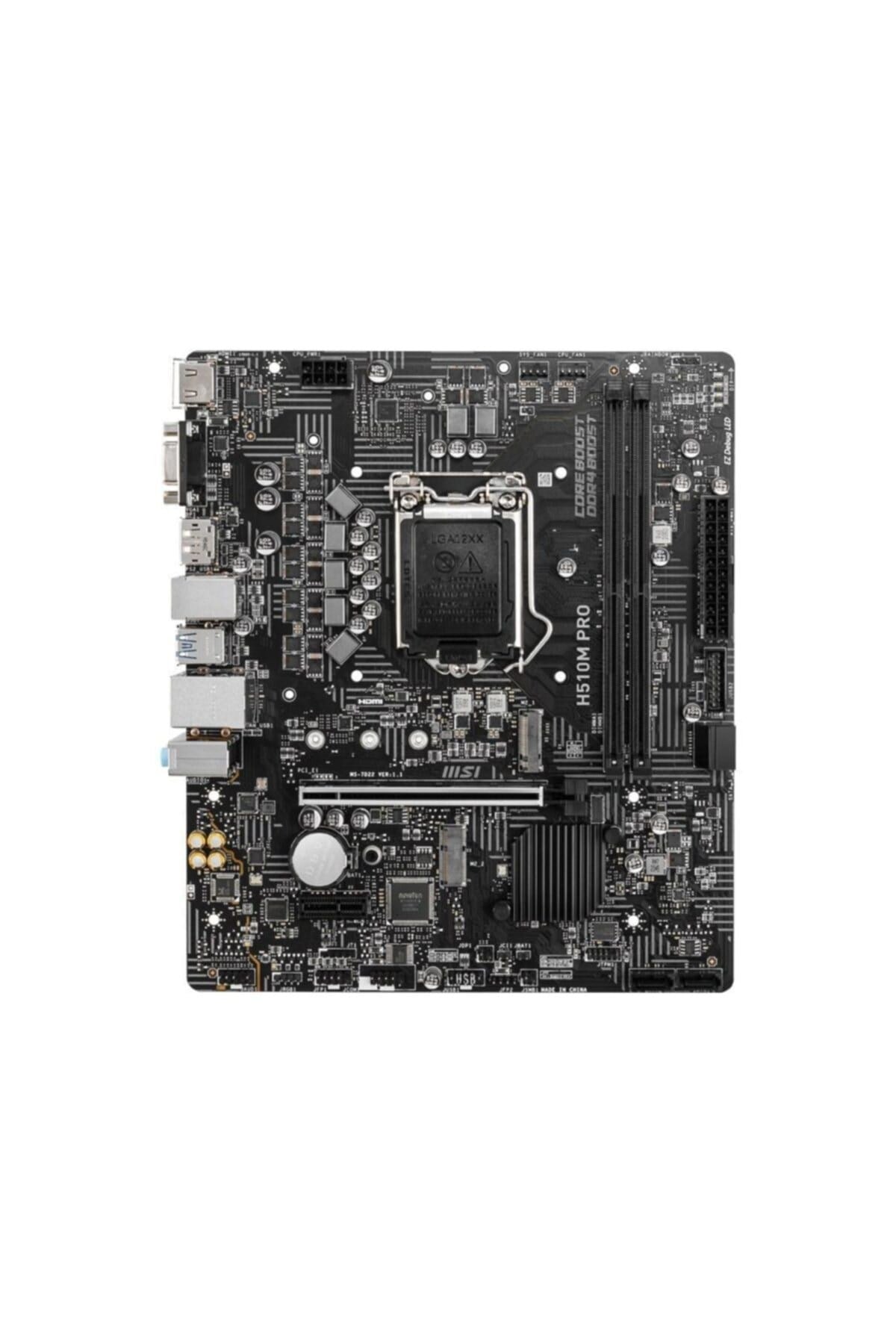 Msı H510m Pro Intel H510 3200 Mhz (oc) Ddr4 Soket 1200 Matx Anakart
