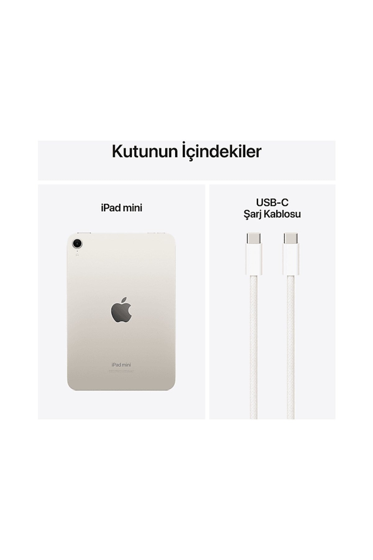 MXN83TU/A iPad Mini 7 128 GB Wifi Tablet Starlight