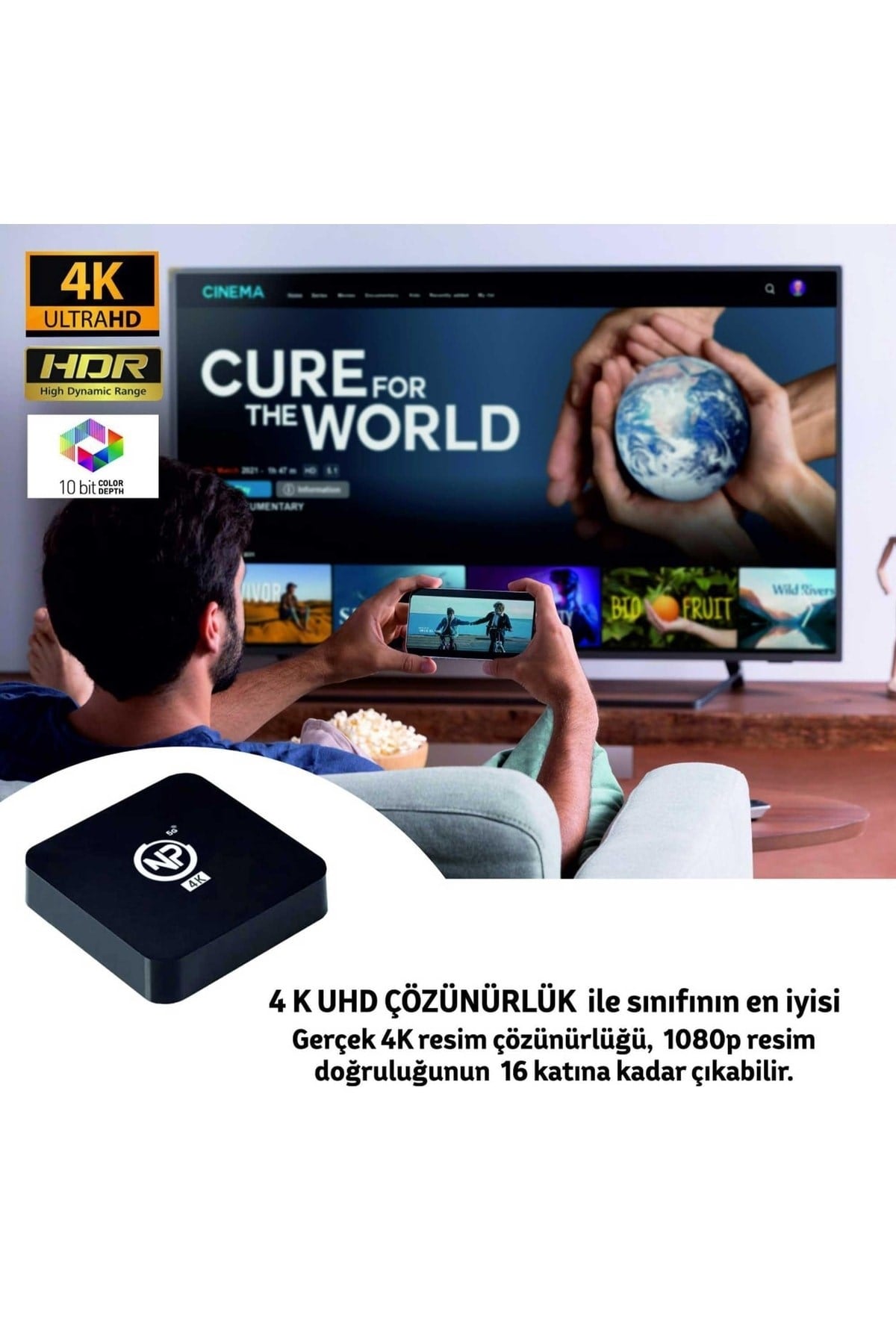 Mxqpro 2gb Ram 16gb Dahili Hafıza 4k Ultra Hd Android Tv Box