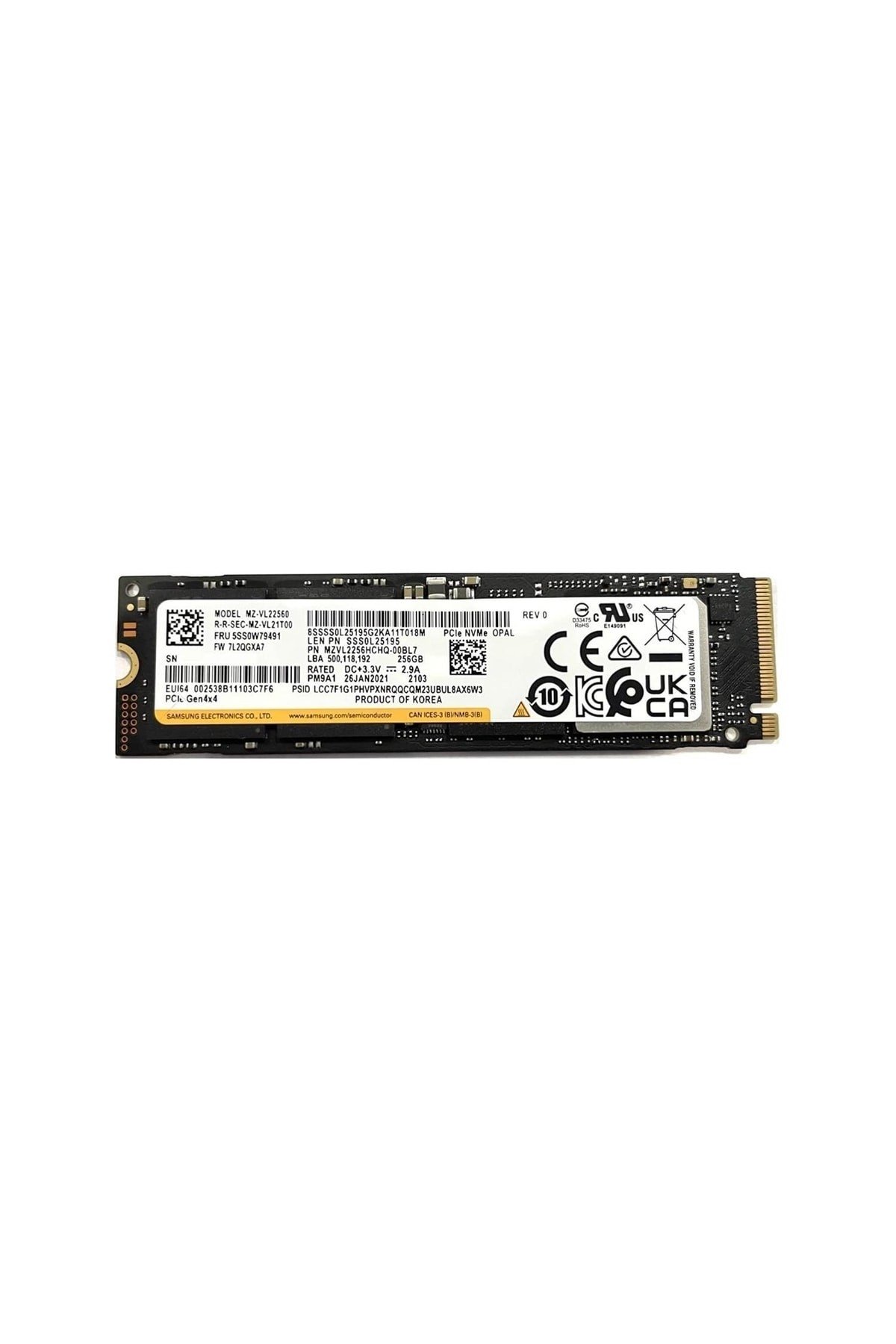 Mz-vl22560 256gb M.2 Nvme Ssd