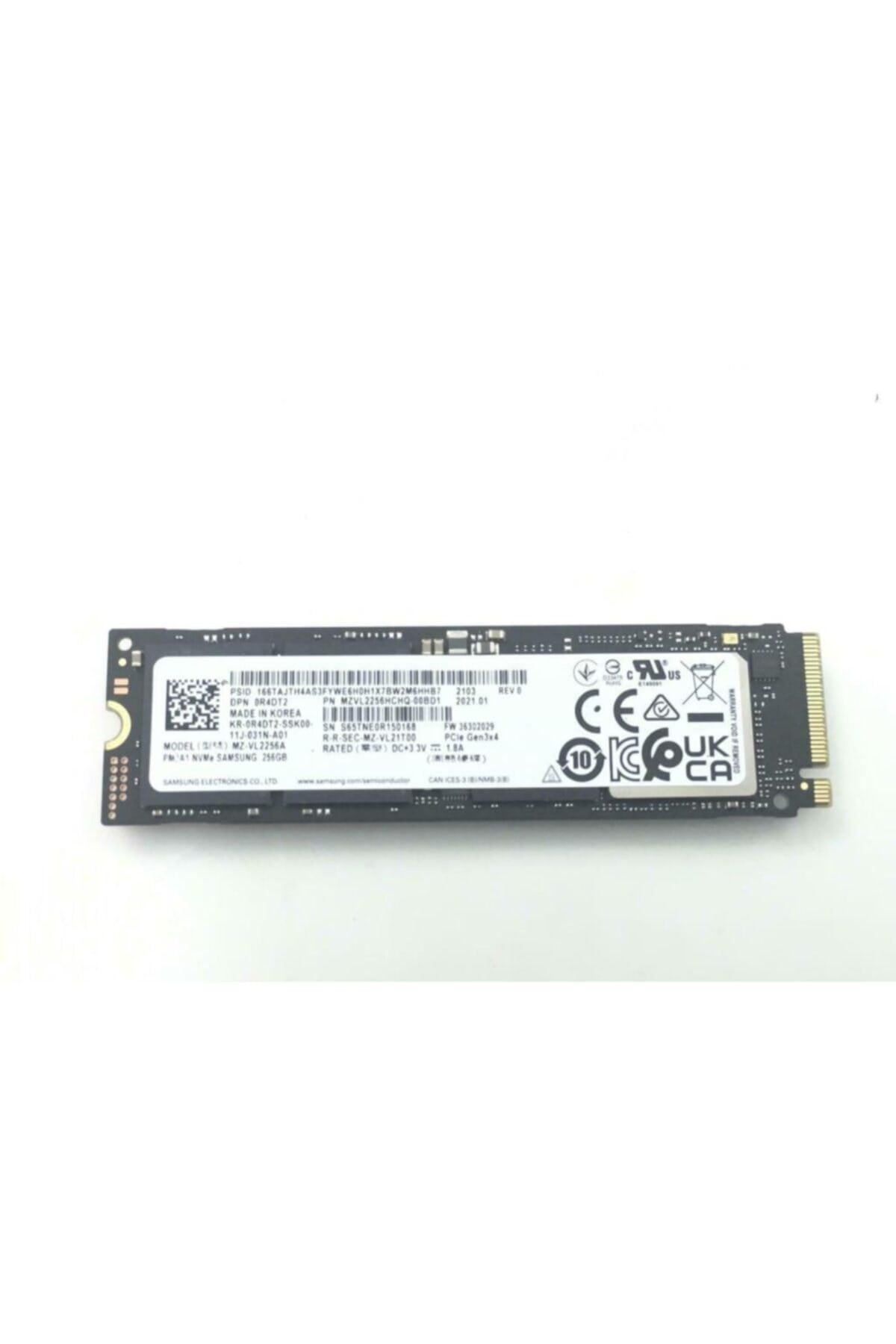 Mzvl2256hchq-00bd1 256gb M.2 22-80 Nvme Ssd