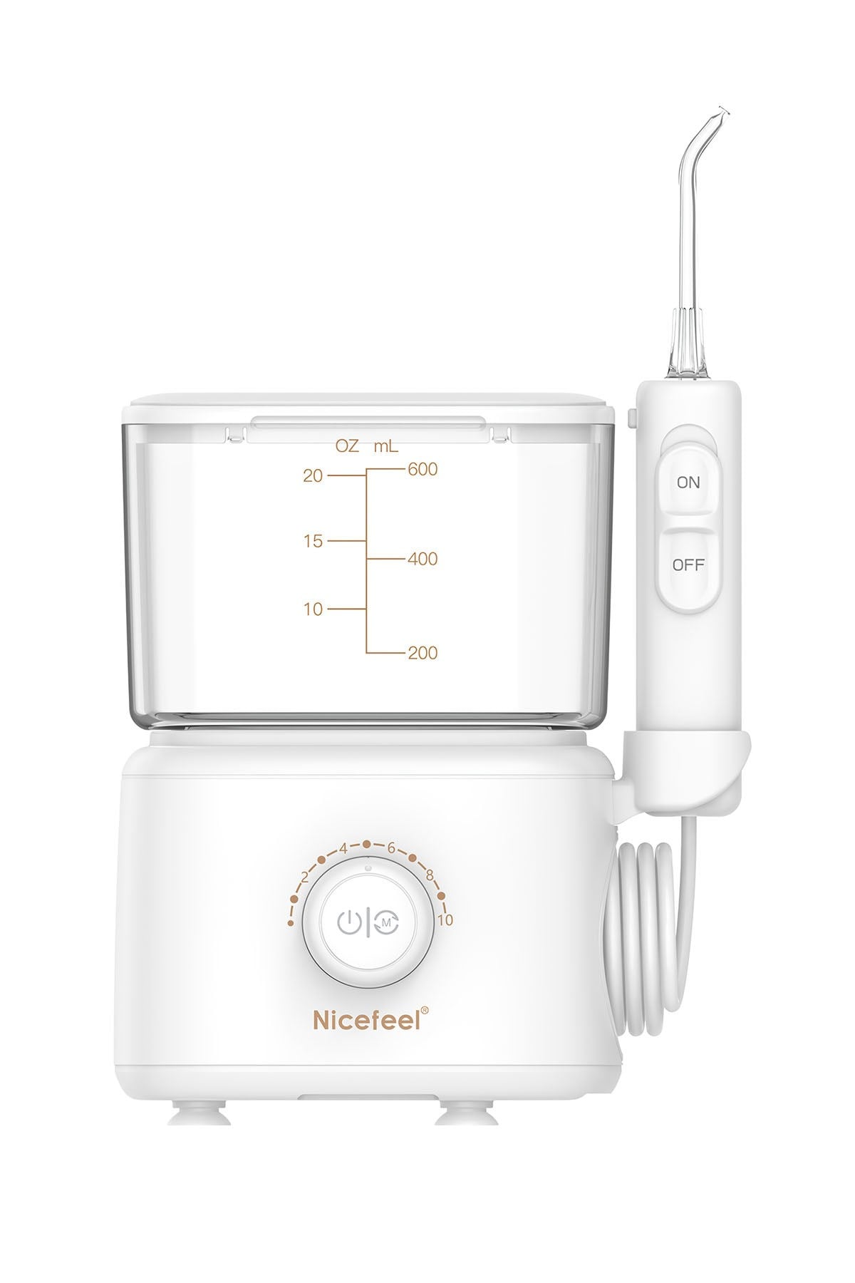 Nicefeel FC180 Profesyonel 600ml Diş Teli/Protez Bakım ve Ağız Duşu-Beyaz