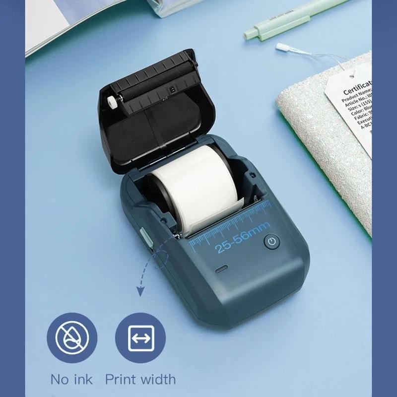 NIIMBOT B1 Bluetooth Taşınabilir Mavisi Termal Etiket Yazıcı