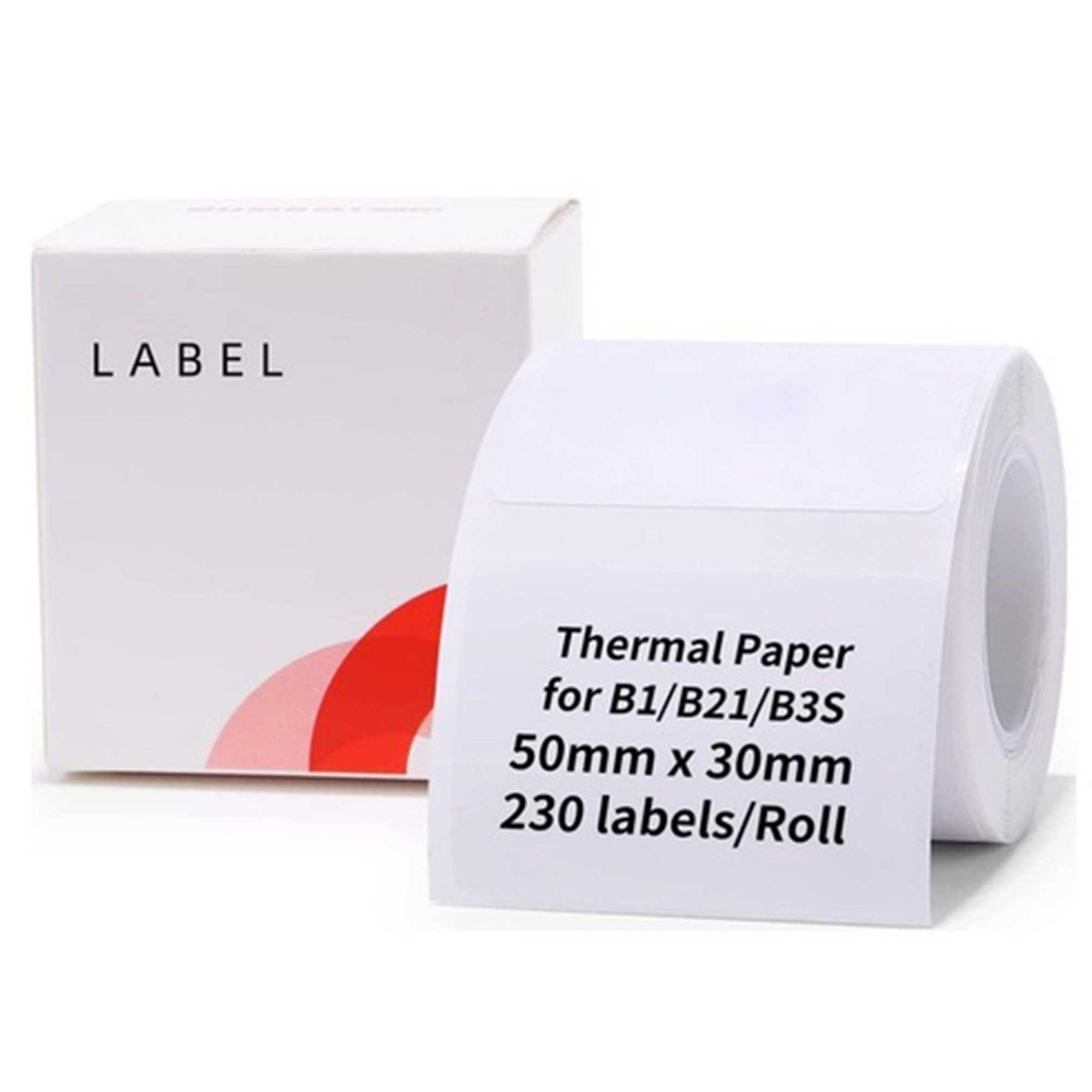 NIIMBOT T50*30-230WHITE (B1, B21S, B3S) Uyumlu Etiket