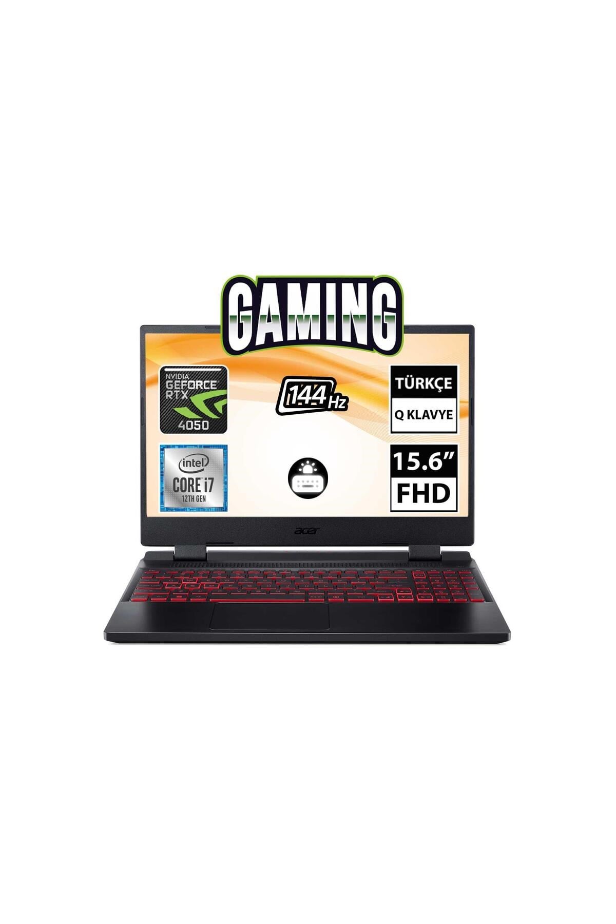 Nitro 5 AN515-58-73BD NH.QLZEY.008 i7-12650H 16GB 512SSD RTX4050 15.6