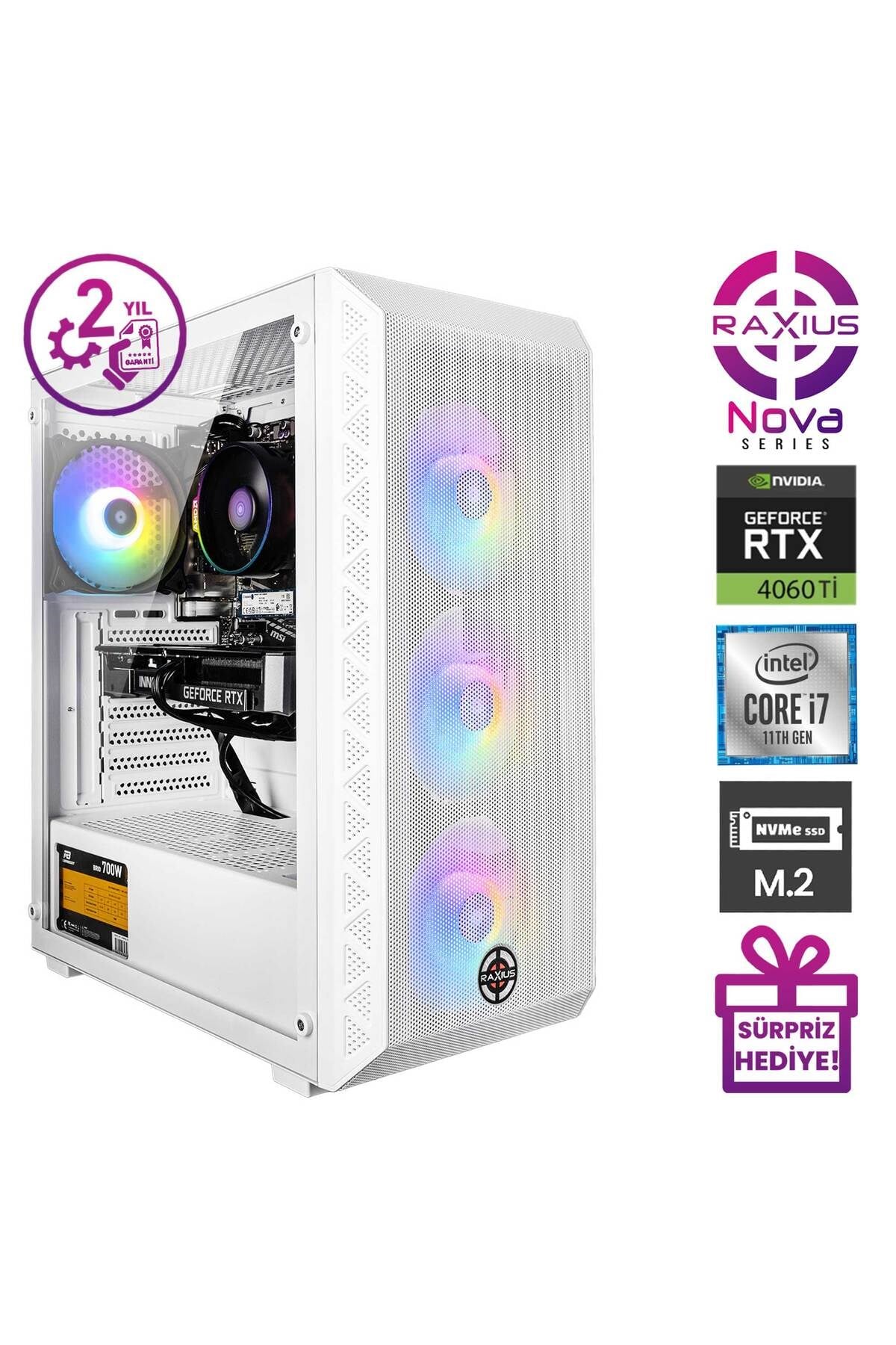 Nova G2 I7 4060tı-17f04 I7-11700f 32gb 512ssd Rtx4060ti Freedos Gaming Masaüstü Bilgisayar