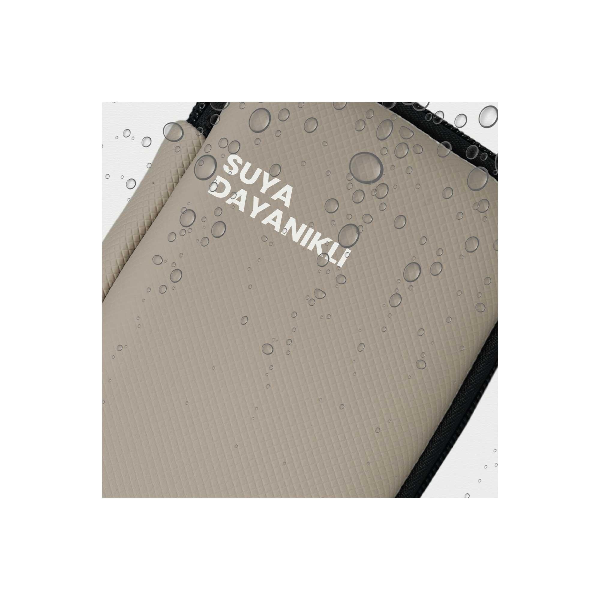 NPO B&B Large Case Ultra Darbe Korumalı,Kablo,HDD ve Aksesuar için Çok Amaçlı Hard Case Çanta-Vizon