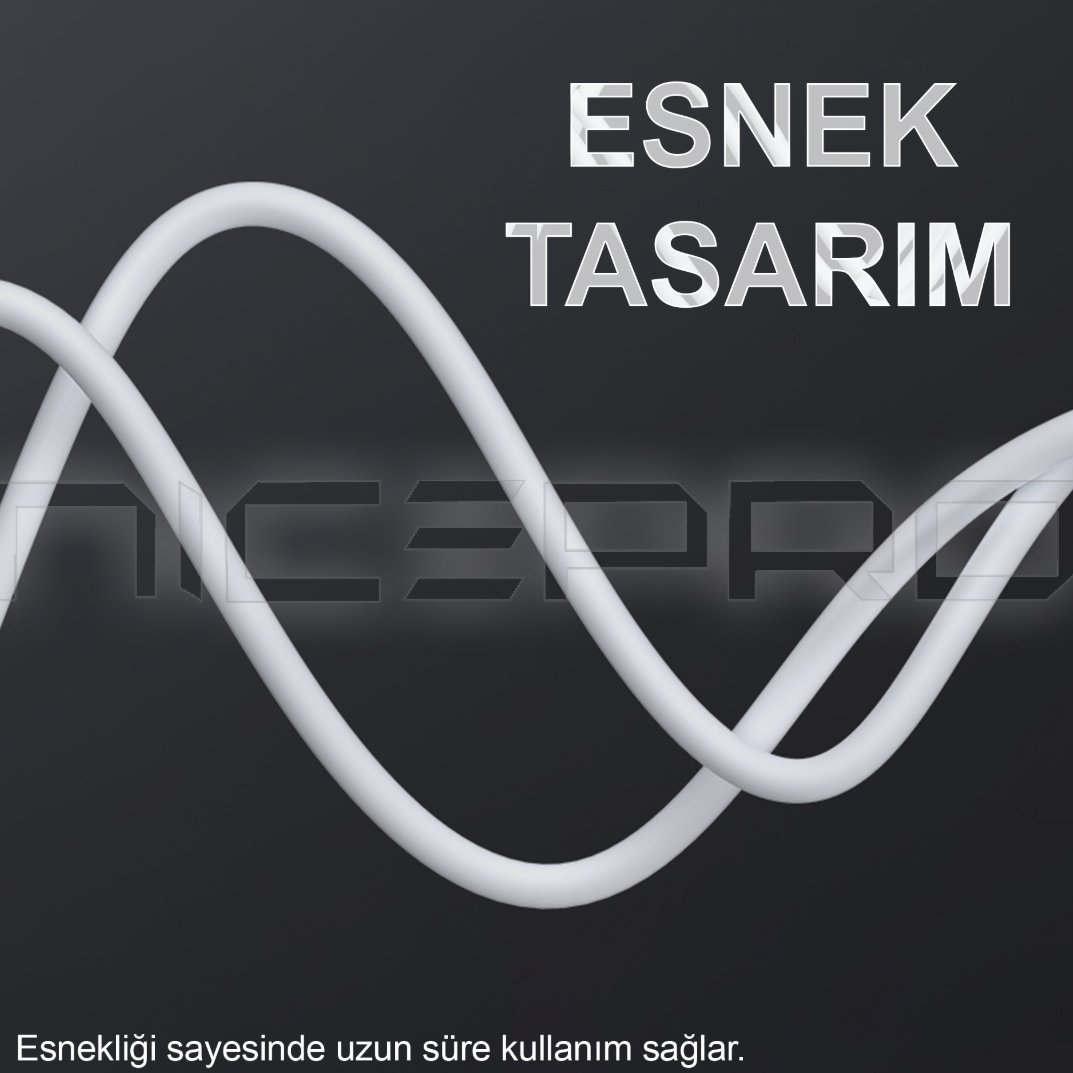 NPO CTC12 60W 1.2m TPE Type-C to Type-C Hızlı Şarj ve Data Kablosu 3 Adet