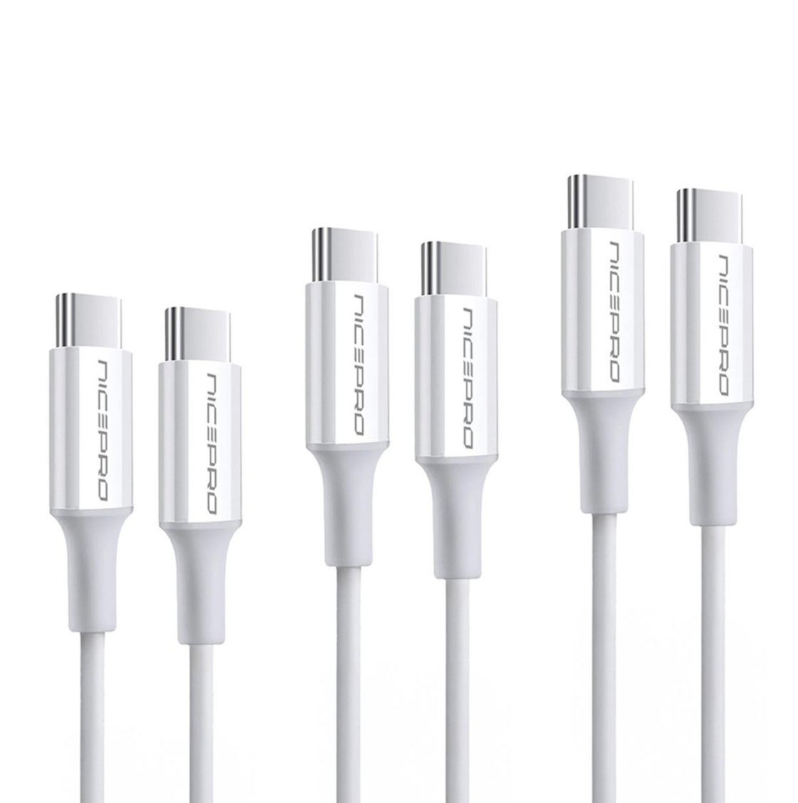 NPO CTC12 60W 1.2m TPE Type-C to Type-C Hızlı Şarj ve Data Kablosu 3 Adet