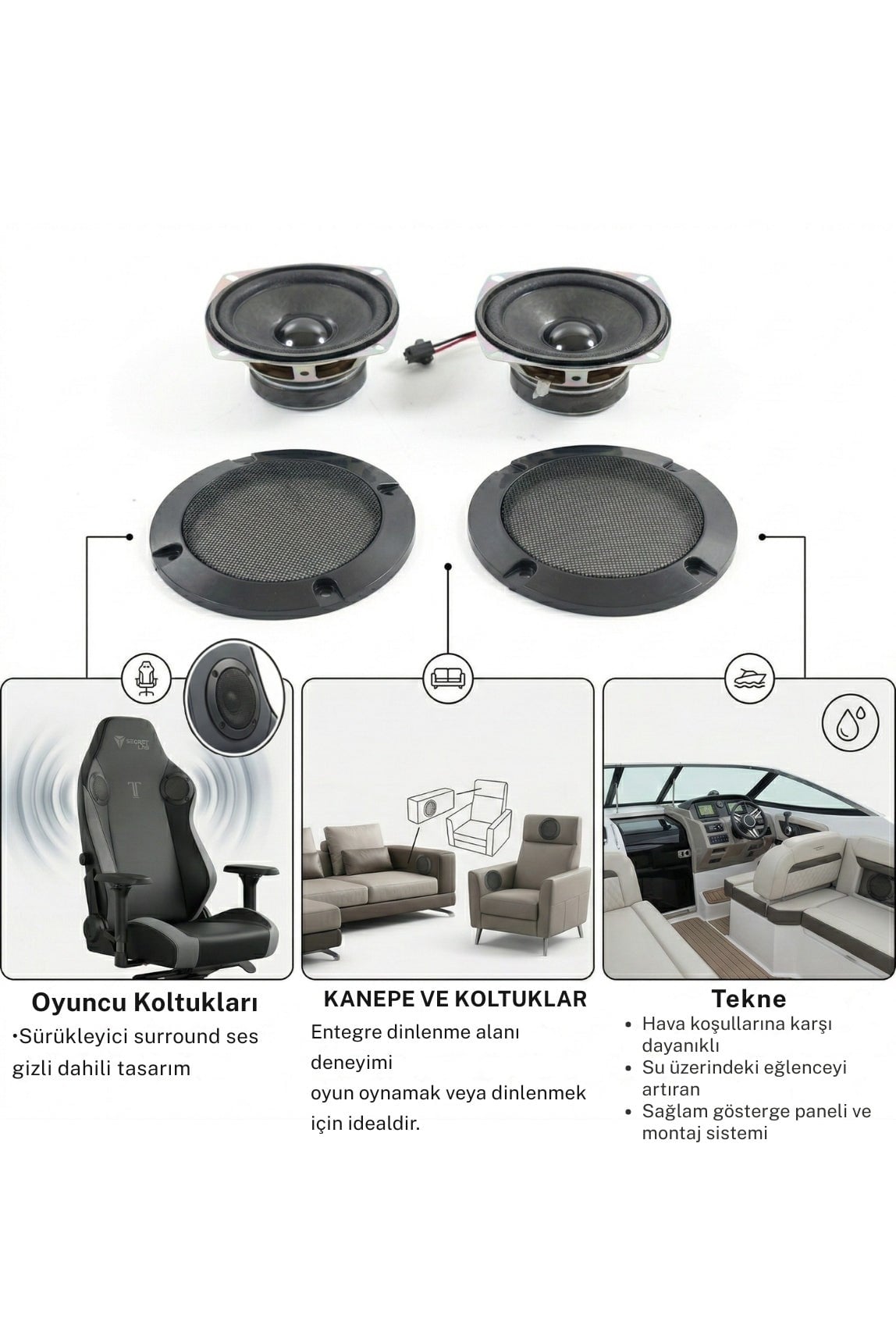 NPO HMY1 2*5W Speaker Çok Amaçlı Bluetooth Modüllü Hoparlör (5V/2A)