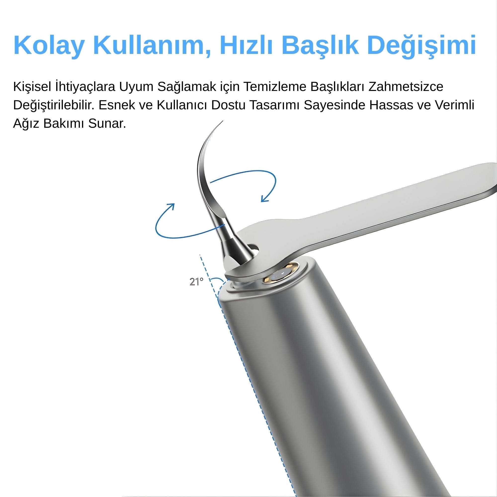 NPO M1 5MP Kameralı UV'li 5 Modlu Ultrasonic Diş Beyazlatma Tartar Plak Diş Taşı Temizleme Cihazı