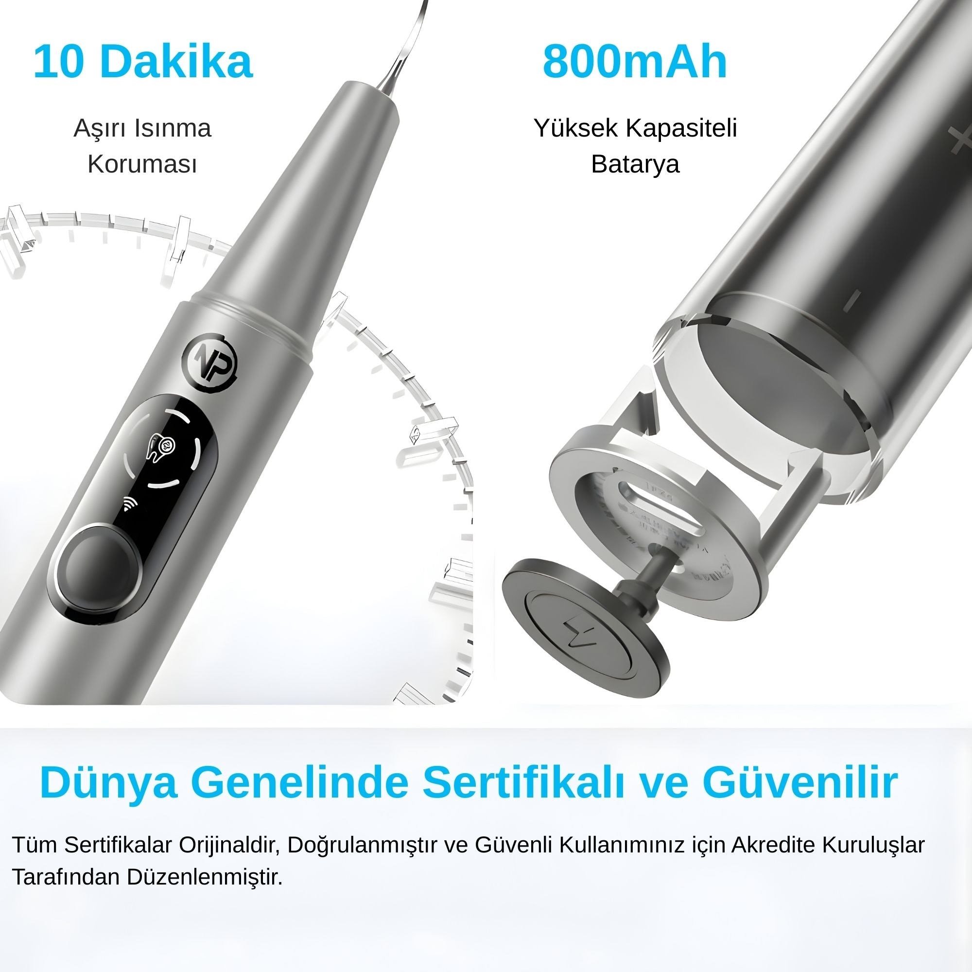 NPO M1 5MP Kameralı UV'li 5 Modlu Ultrasonic Diş Beyazlatma Tartar Plak Diş Taşı Temizleme Cihazı