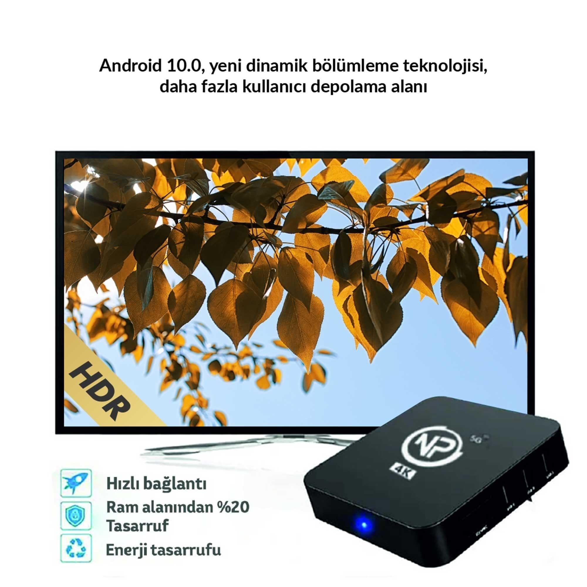 NPO MXQPro 2GB Ram 16GB Dahili Hafıza 4K Ultra HD Android TV Box
