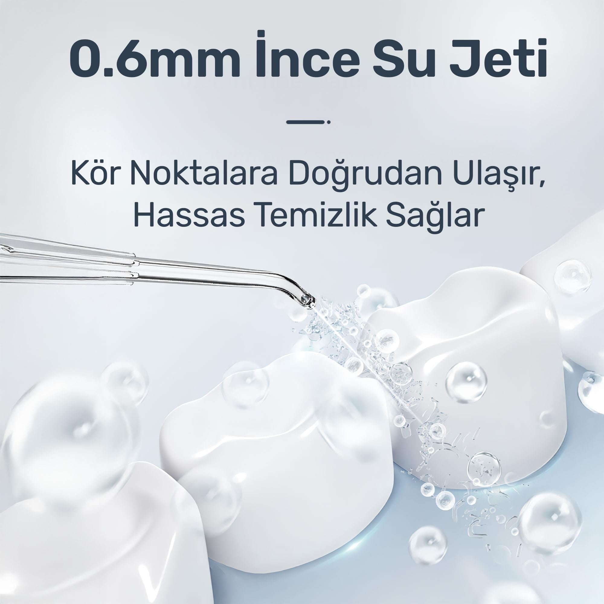 NPO Nicefeel FC180 Profesyonel 600ml Diş Teli/Protez Bakım ve Ağız Duşu - Beyaz