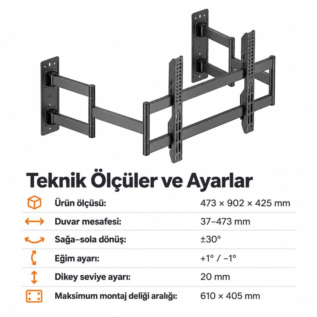 NPO STD9346 Ağır Hizmet Tipi Köşe-Kenar Uyumlu 55-90