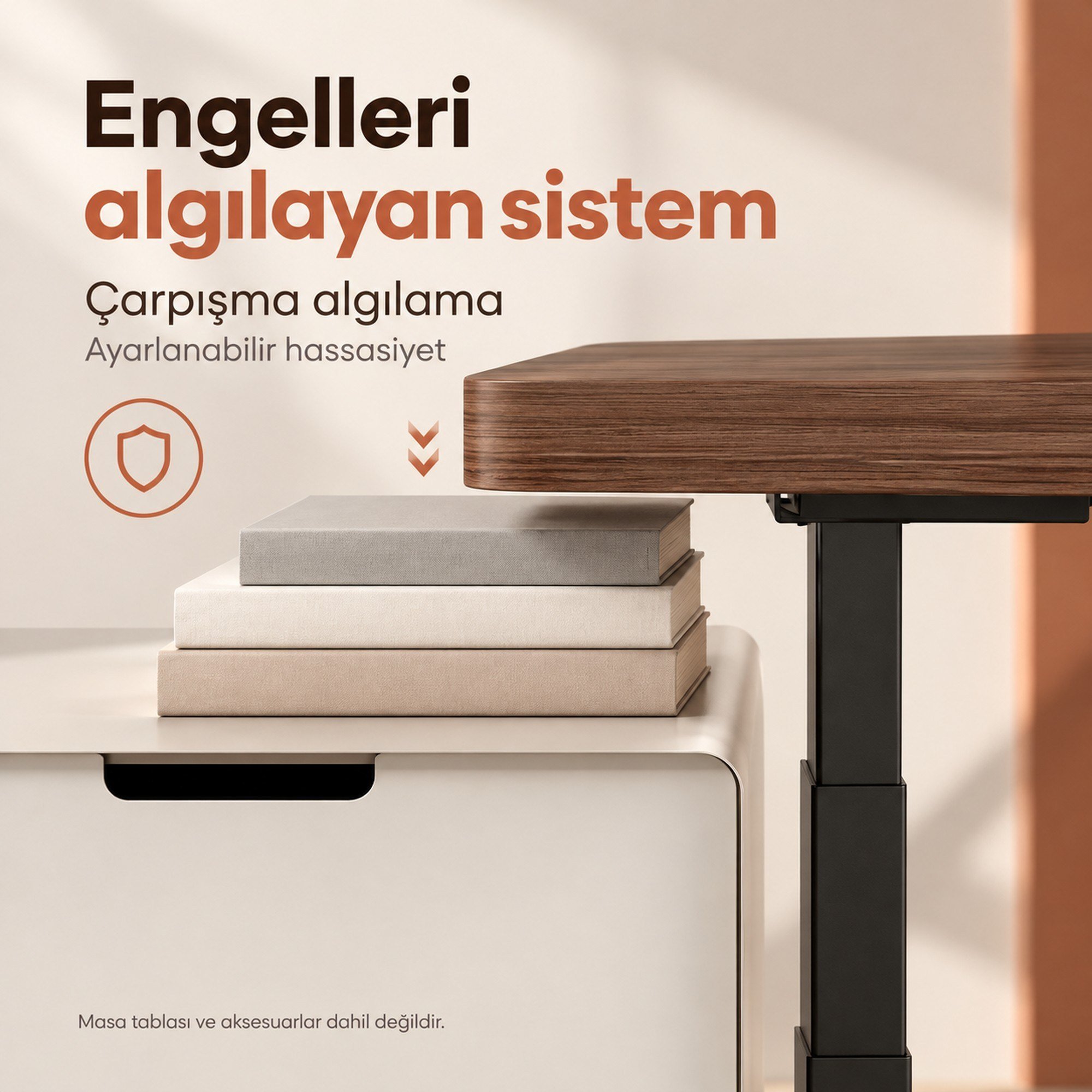 NPO STDM1723 180kg Çifit Motor 4cm/s 3 Hafızalı 62-126cm Yükseklik Elektrikli Ayarlı Masa İskeleti