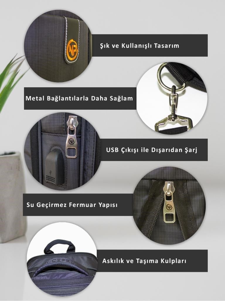 NPO TRV02 Travela Genişleyebilir 40lt Notebook ve Seyahat Sırt Çantası 16