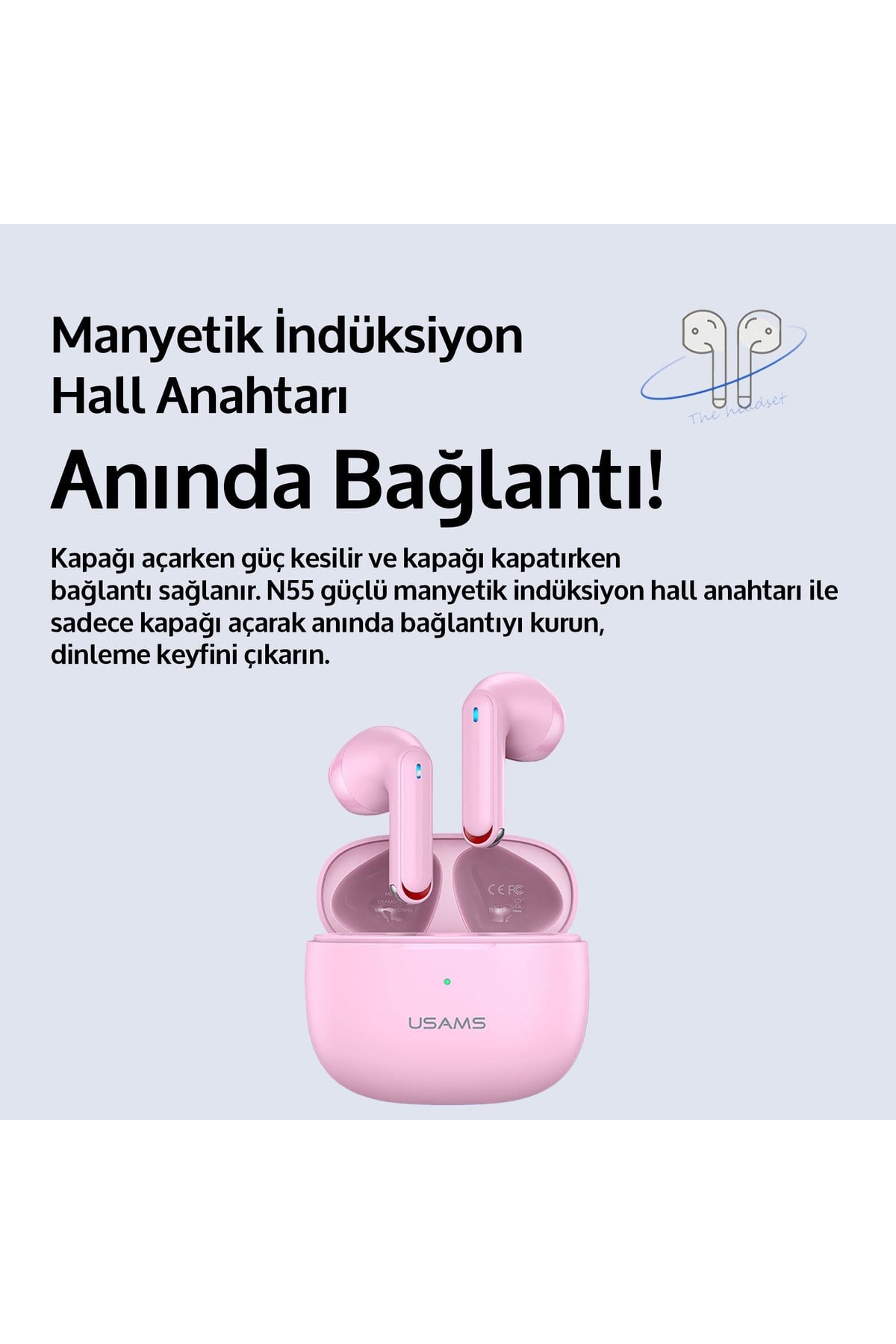 NX10 Çift Mikrofonlu BT5.2 TWS Bluetooth Kulaklık