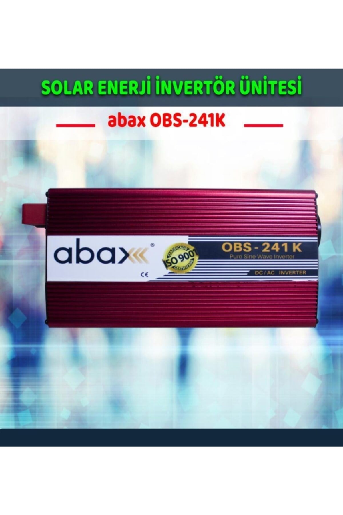 Obs-241k 24v-1000w Tek Priz/led Göstergeli Tam Sinüs Invertör