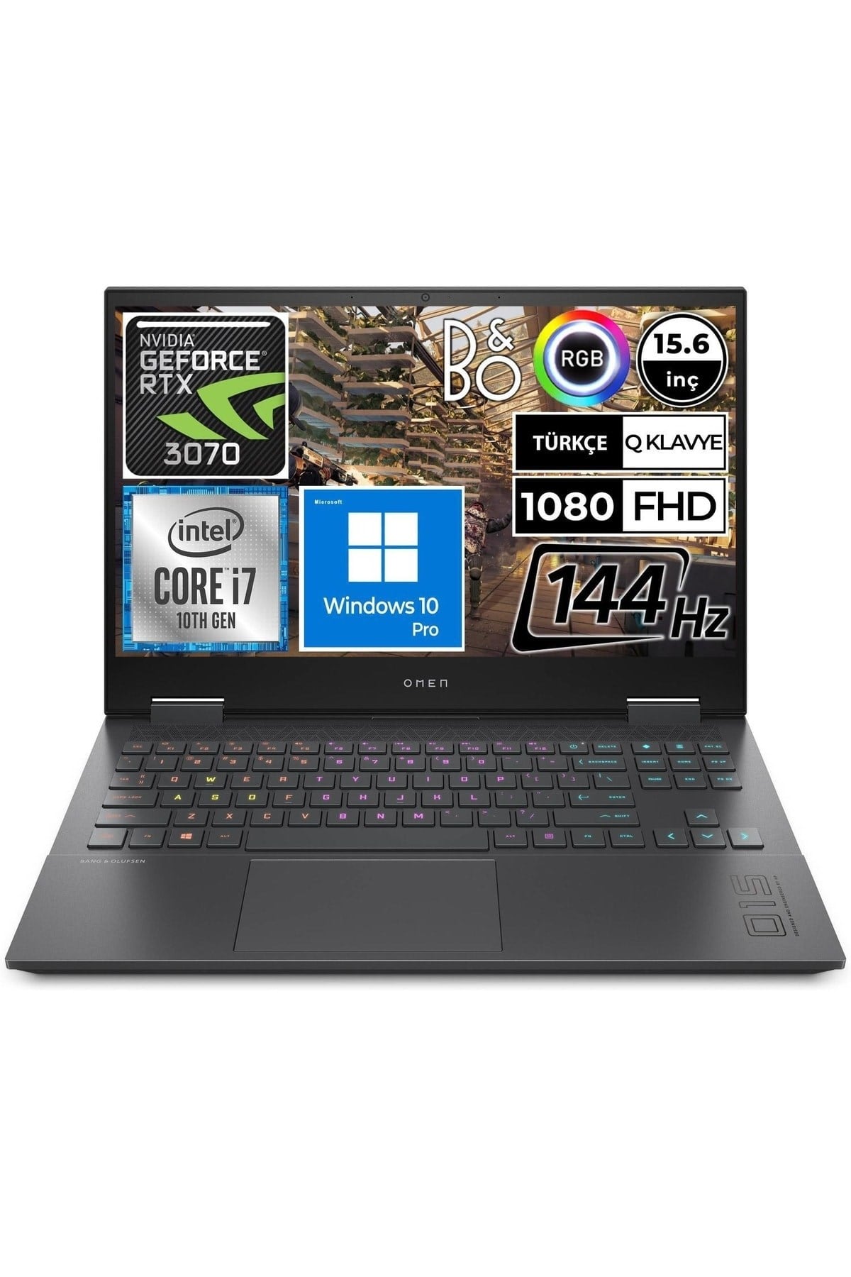 Omen 15-ek1008nt 4h0h6ea09 I7-10870h 16gb 512ssd Rtx3070 15.6