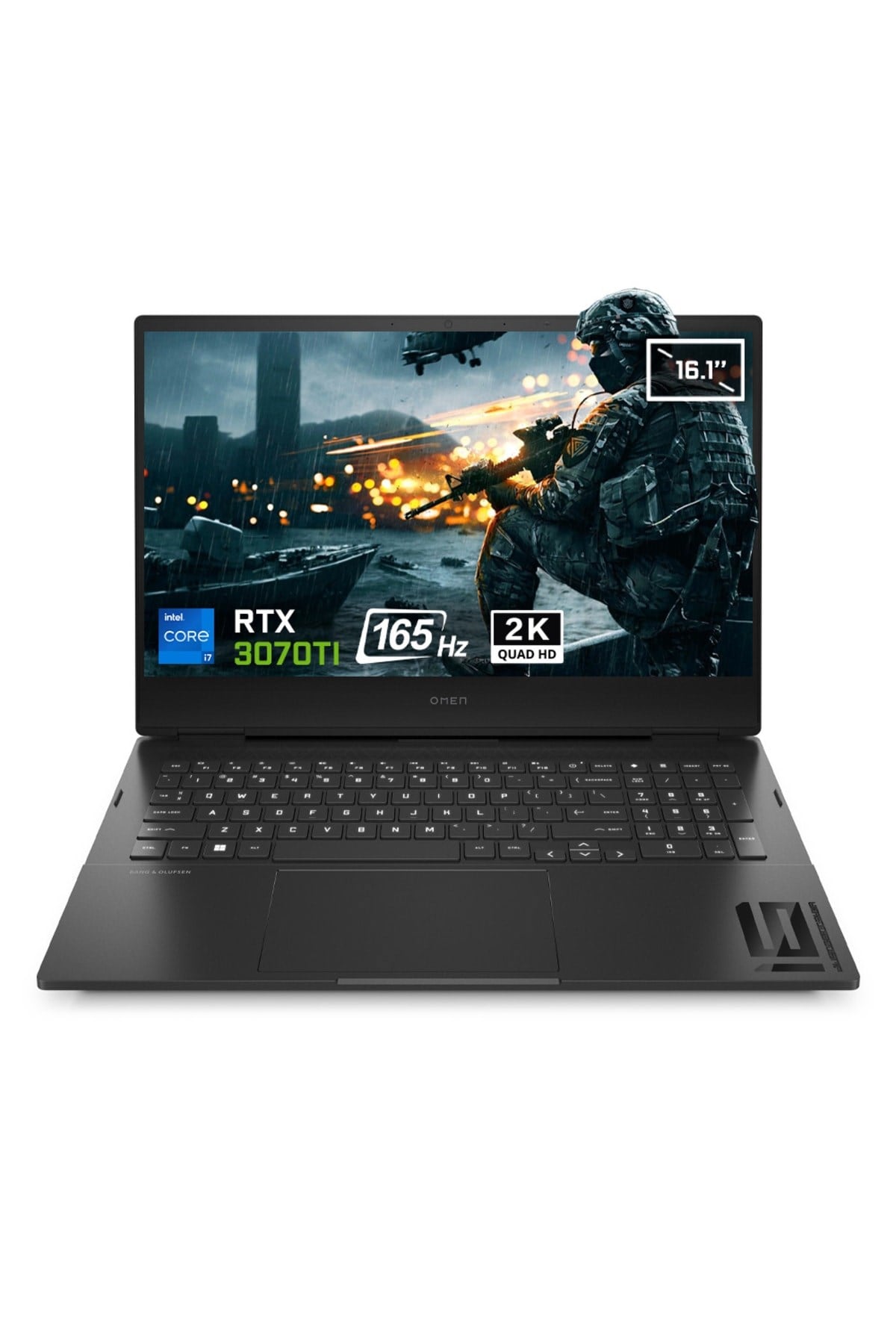 Omen 16-K0008NT 7H8Z5EA i7-12700H 32GB 1TB RTX 3070Ti 16.1 inç 165Hz QHD Freedos Gaming Laptop