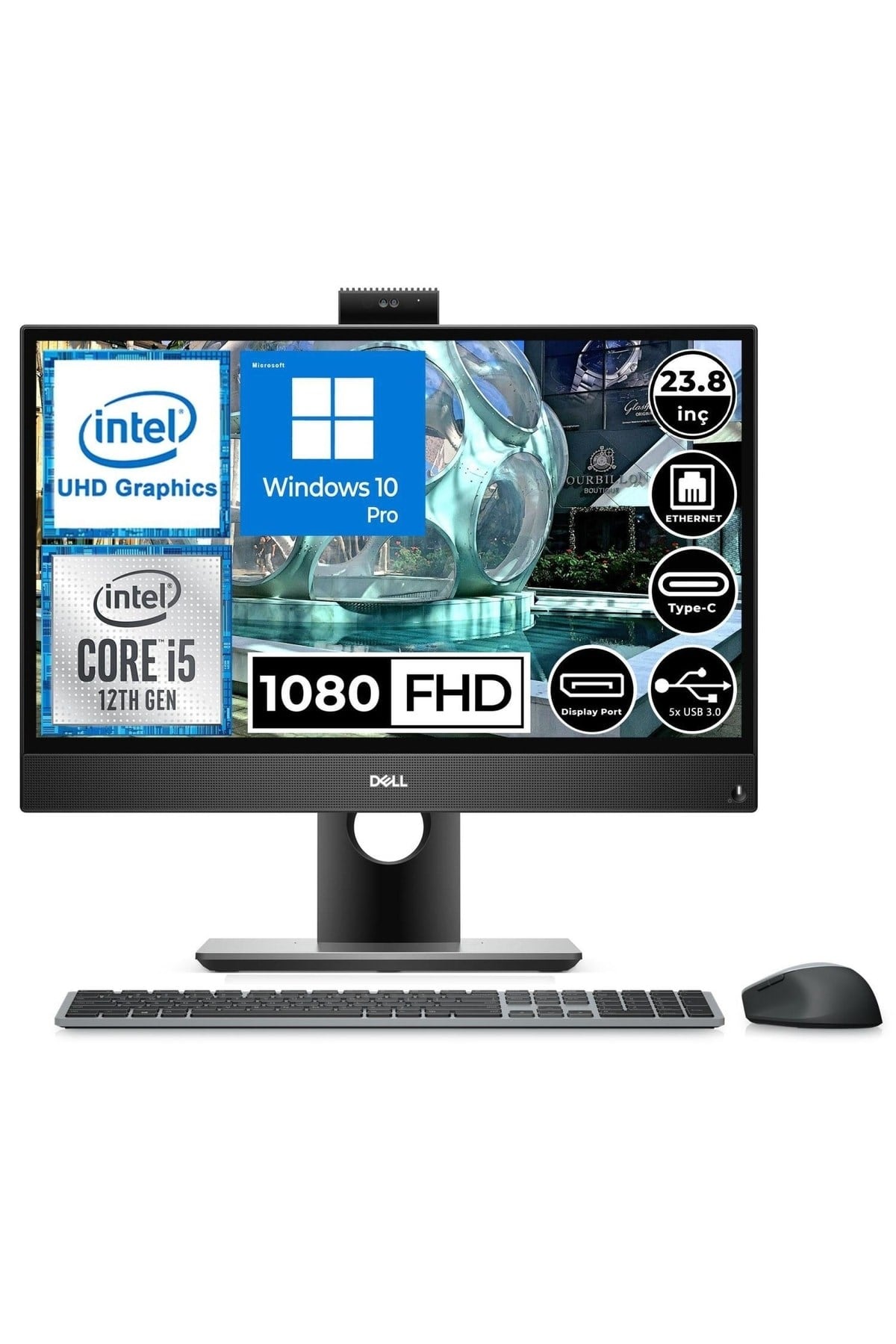 Optiplex 5400 O5400aıocp7fp05 I5-12500t 32gb 512ssd 23.8