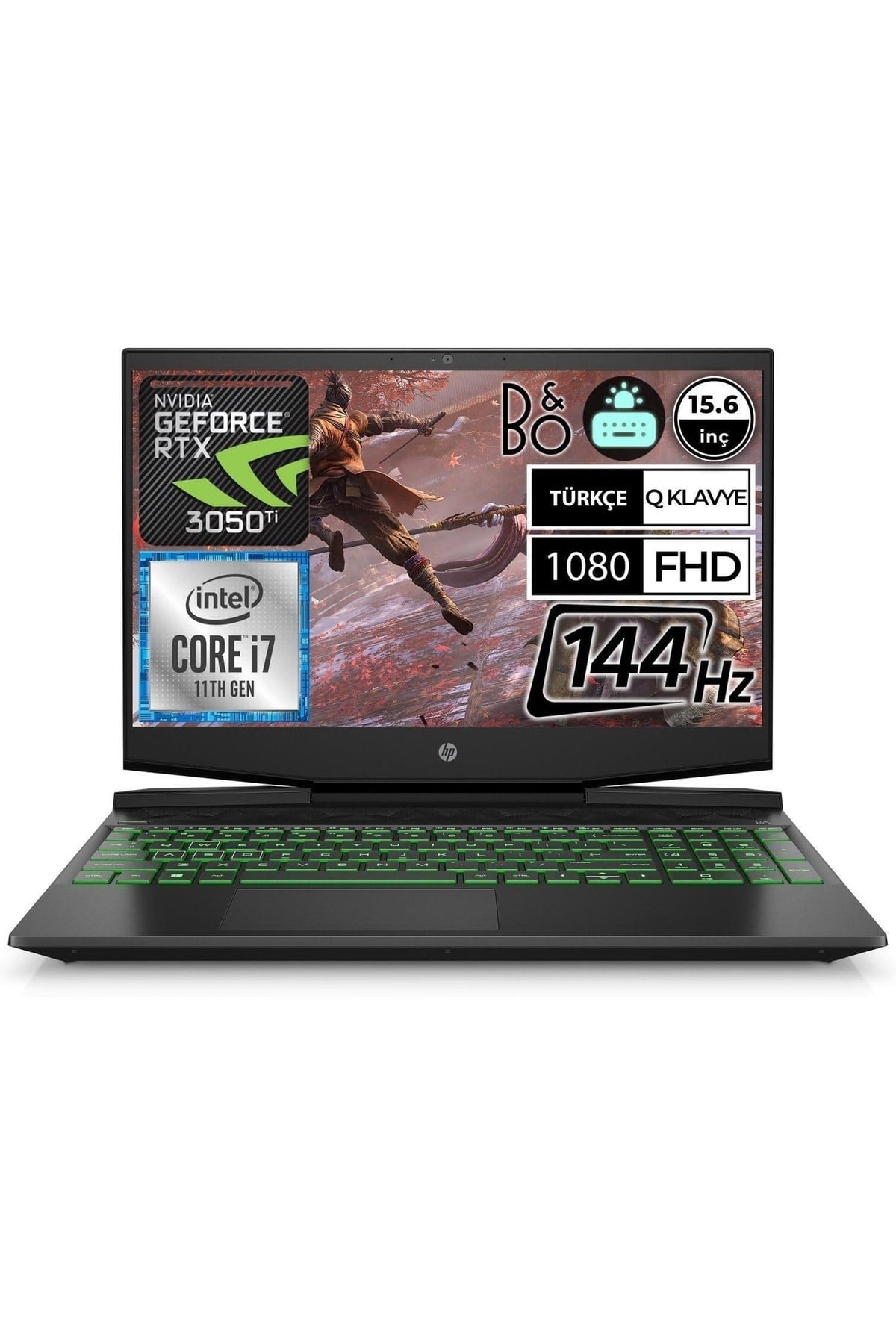 Pavilion 15-dk2059nt 54t15ea06 I7-11370h 32gb 1tb+512ssd Rtx3050ti 15.6