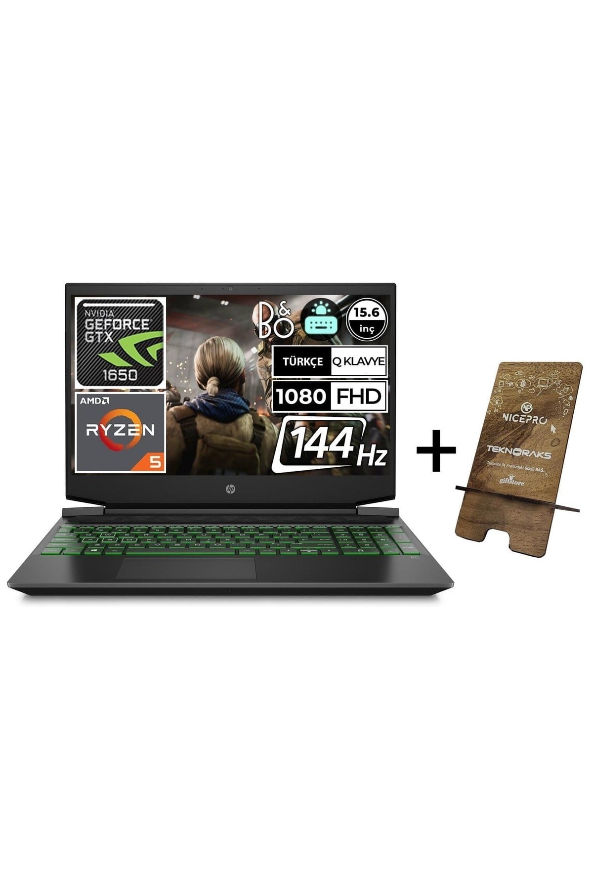 Pavilion 15-ec2059nt 68n74ea11 Ryzen5 5600h 32gb 512ssd Gtx1650 15.6