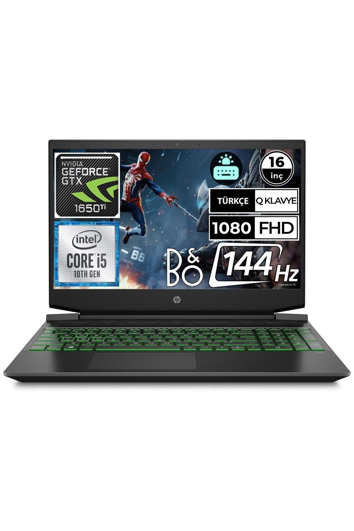 Pavilion 16-a0024nt 3y4v1ea11 I5-10300h 32gb 512ssd Gtx1650ti 16.1