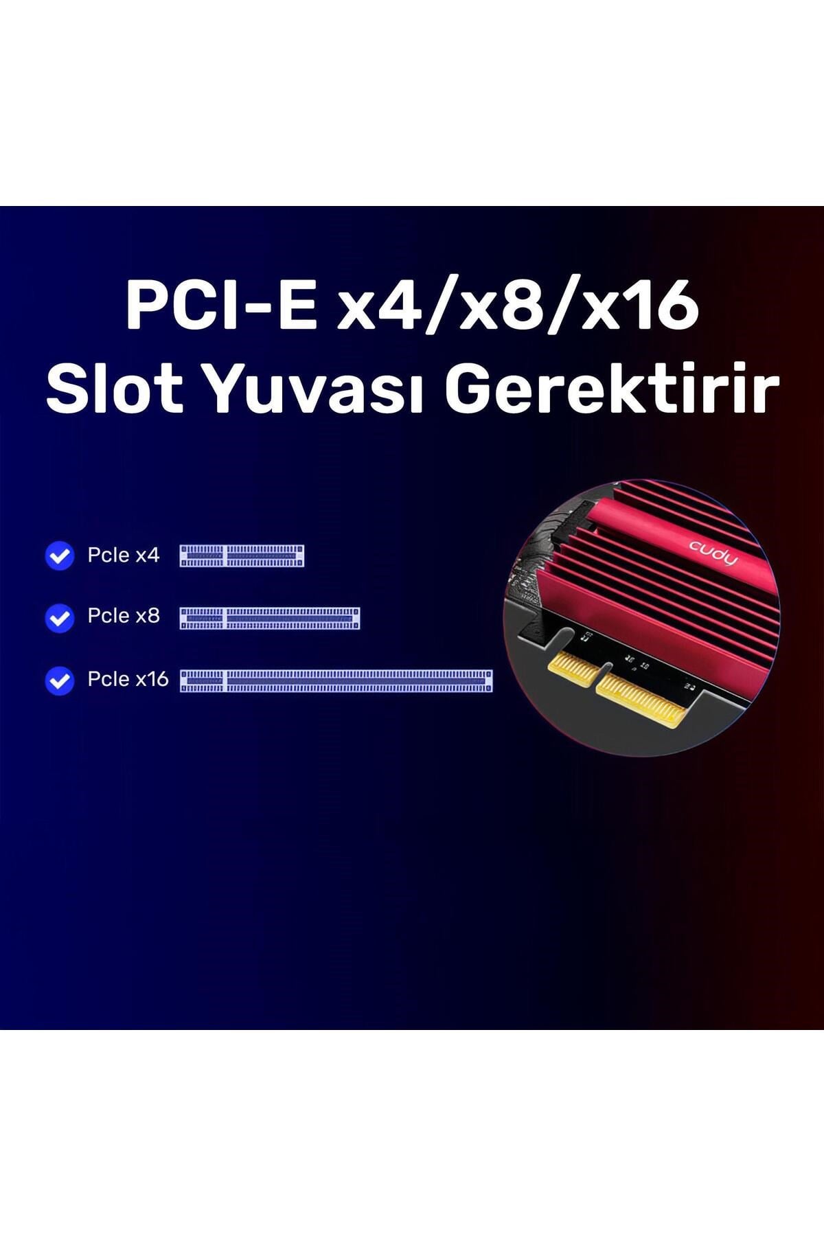 PE10G WOL 10.000Mbps Multi-Gigabit PCI Express Ethernet Ağ Kartı