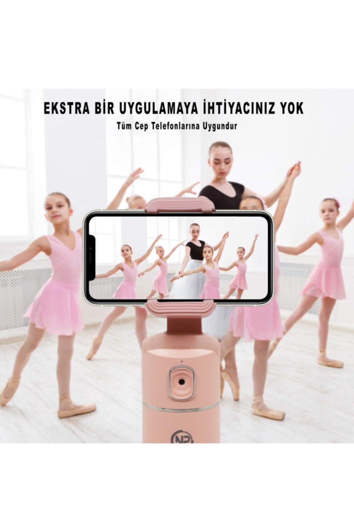 Phpro-p Akıllı 360° Yüz Ve Vucut Takipli Şarjlı Yapay Zeka Destekli Canlı Yayın Telefon Gimbalı