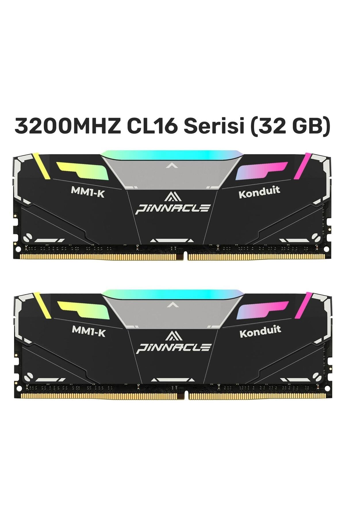 Pinnacle PKMD4U32C16CHB32G 32GB DDR4 3200Mhz 2Rx8 CL16 RGB Masaüstü Ram
