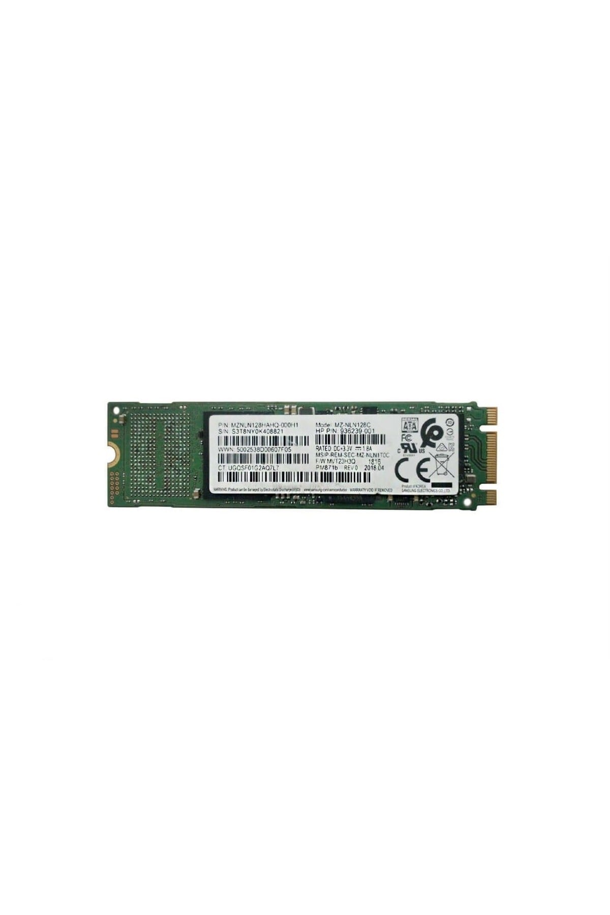 Pm871b Mznln128hahq-000h1 128gb M.2 Nvme Ssd