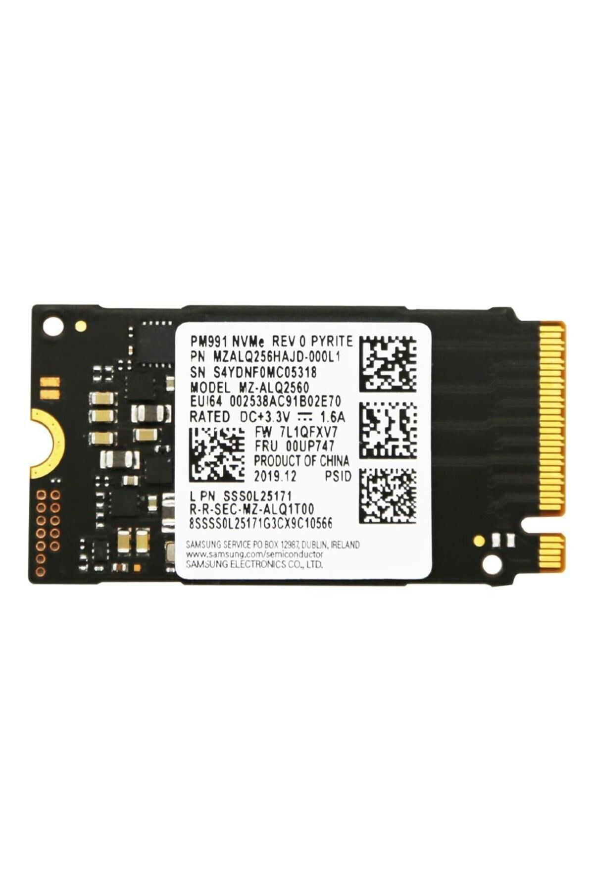 Pm991 Mz-alq2560 256gb (2050/1000MB/S) M.2 2242 Pcie 3.0 Nvme Ssd