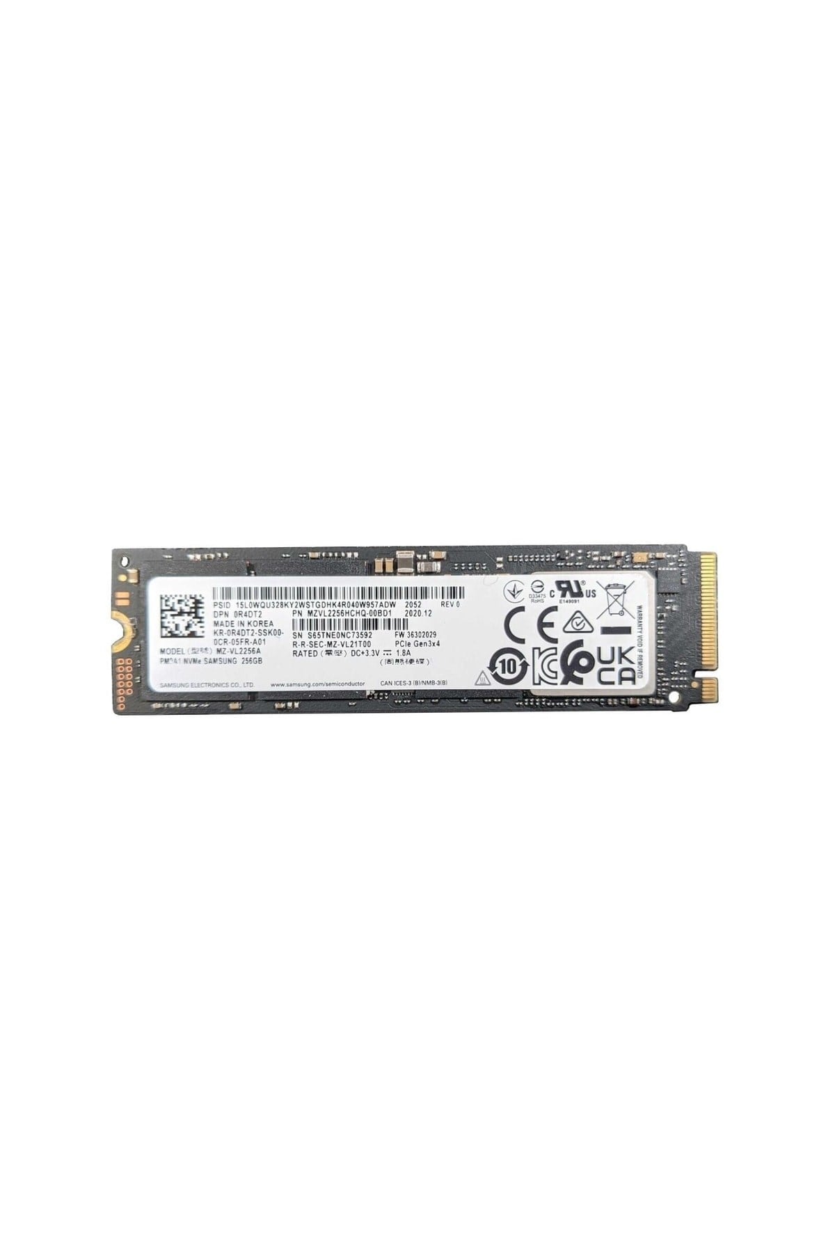 Pm9a1 Mz-vl2256a 256gb M.2 Nvme Ssd