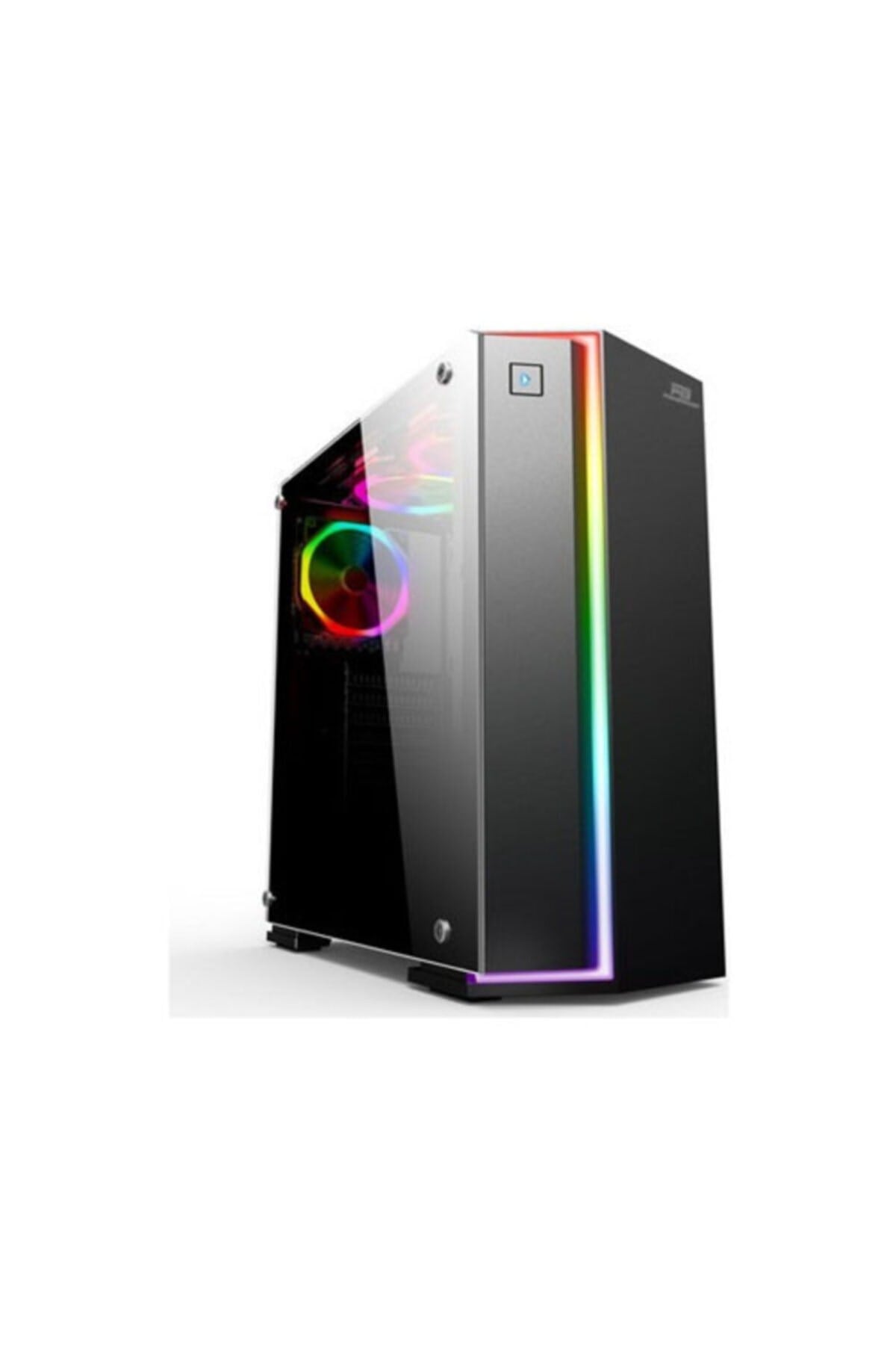 Powerboost Vk-g3906s Psu Yok Siyah Rainbow Rgb Fan Strip Mid Tower Gaming Kasa