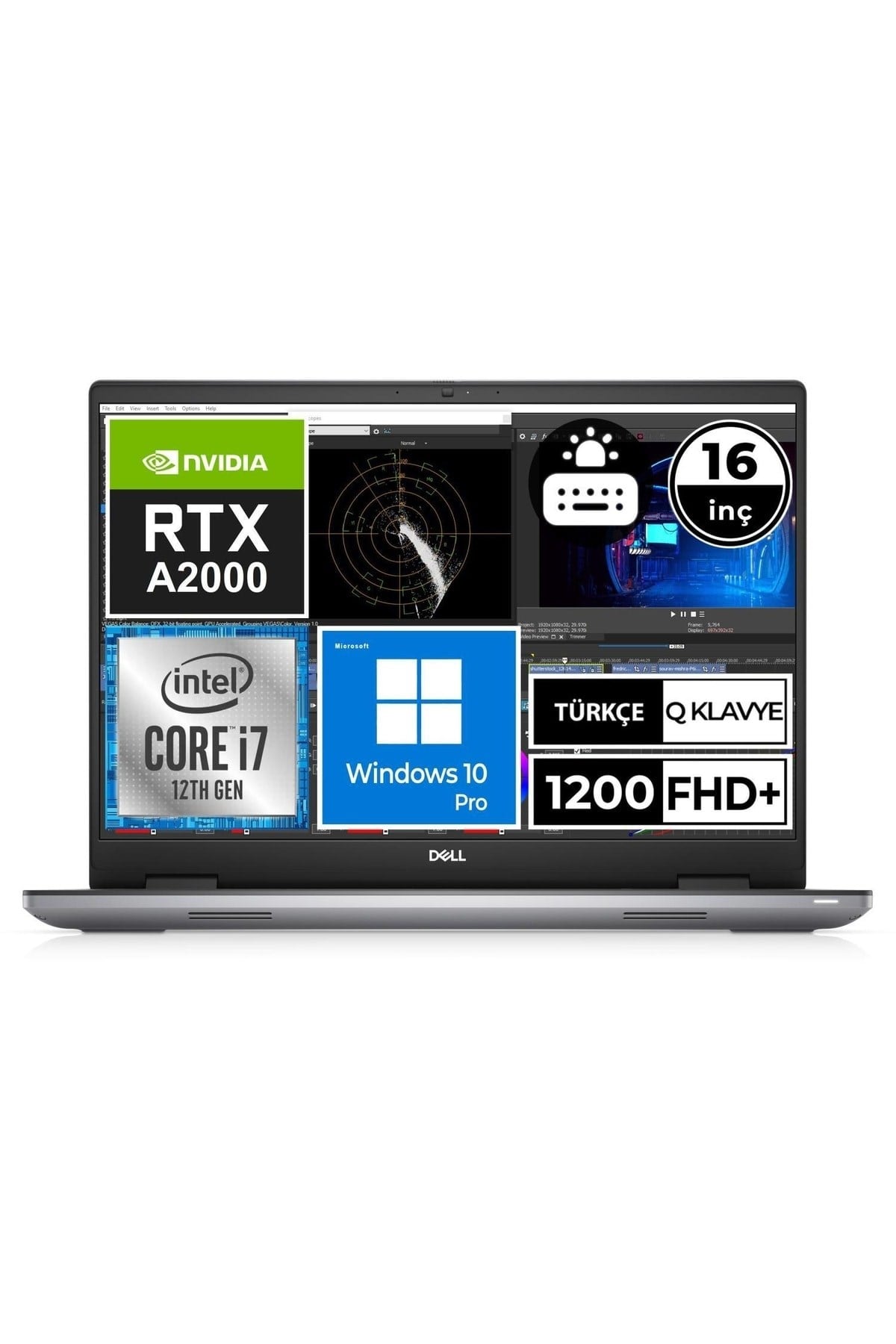 Precision M7670 Xctop7670emea-vp-1a3 I7-12850hx 16gb 256ssd+1tbssd A2000 16