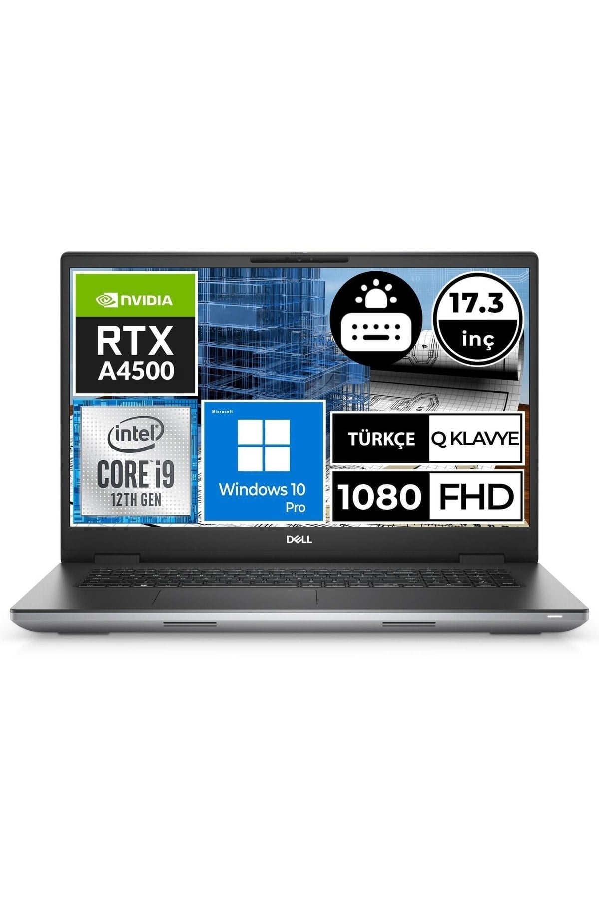 Precision M7770 Xctop7770emea-5b02 I9-12950hx 16gb 512ssd A4500 17.3