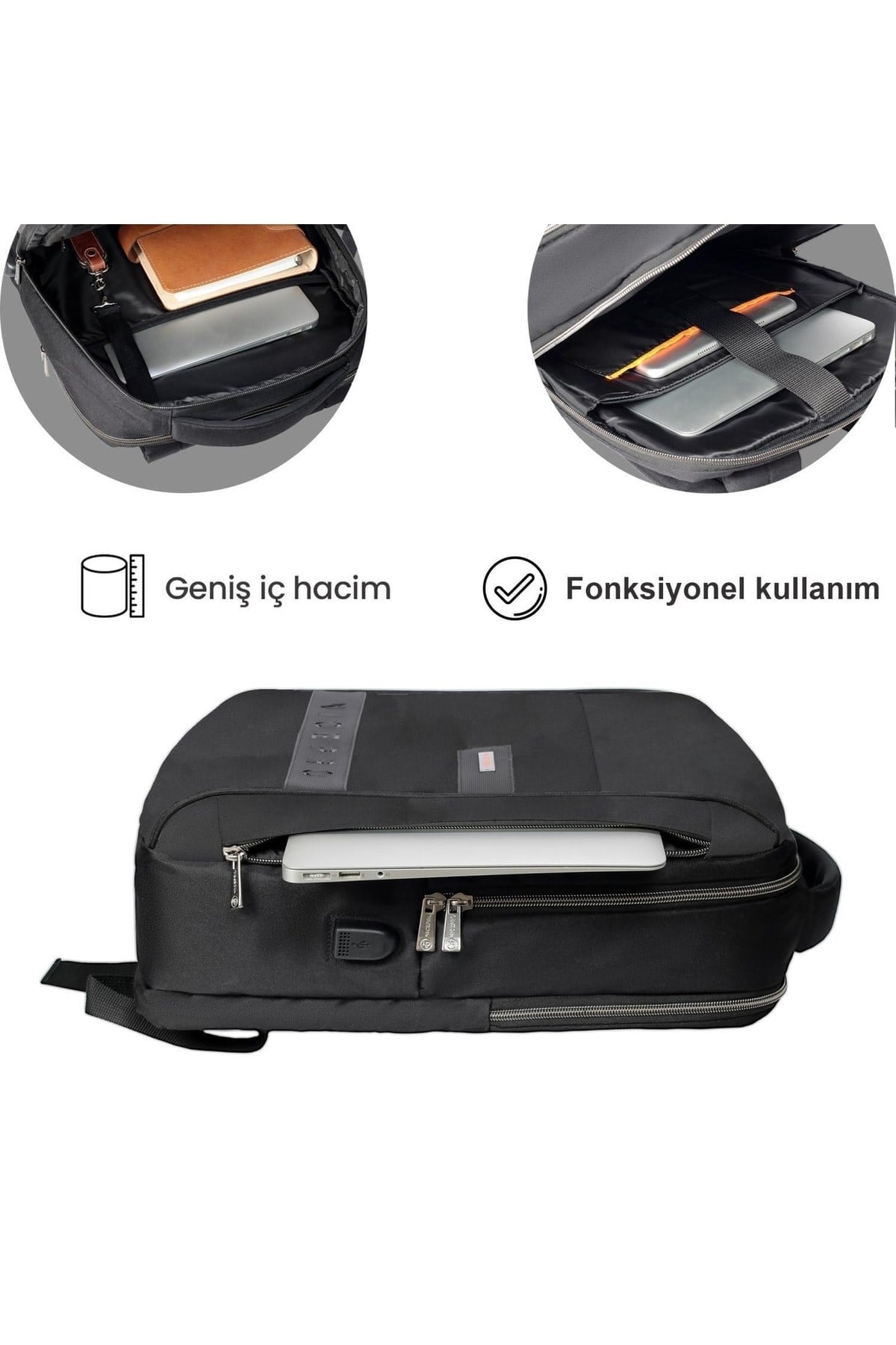 Prestige Smart Notebook Sırt Çantası-siyah
