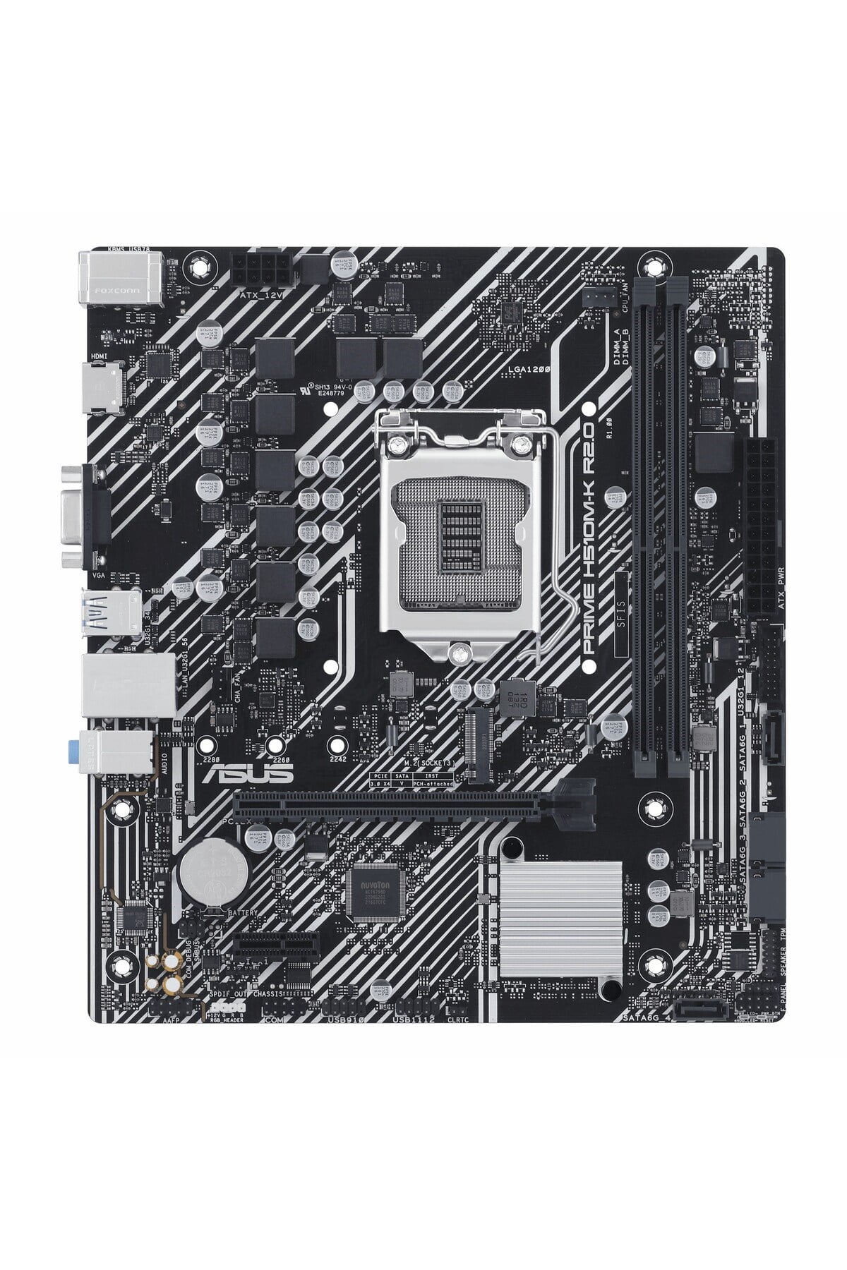 Prime H510M-K R2.0 DDR4 (3200MHz)OC M.2 VGA/HDMI PCIe 4.0 1200P mATX Anakart