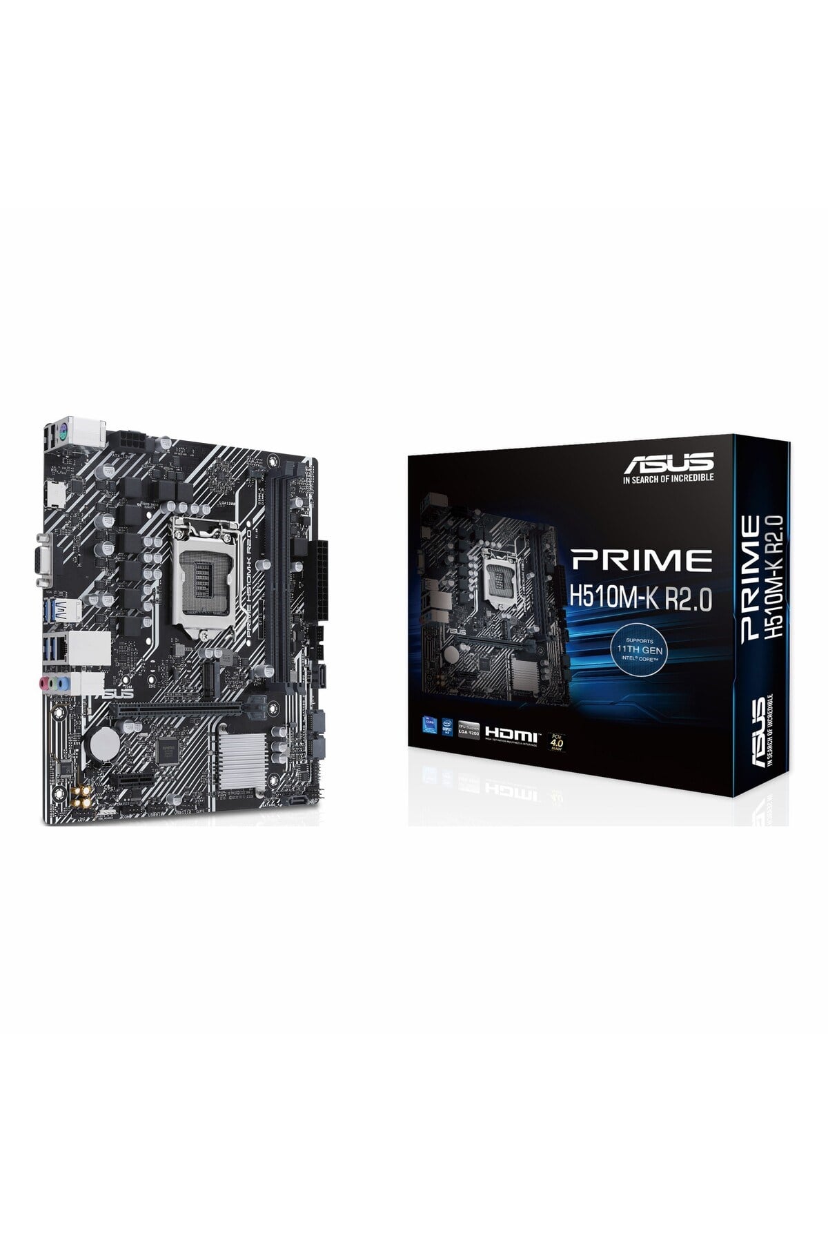 Prime H510M-K R2.0 DDR4 (3200MHz)OC M.2 VGA/HDMI PCIe 4.0 1200P mATX Anakart