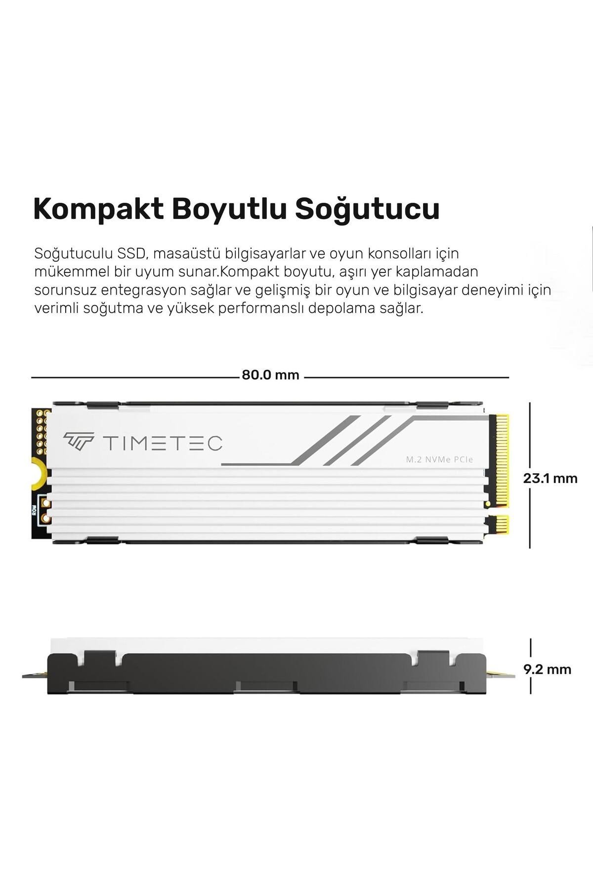 Pro MS46 1TB 5000/4400MB/s Gen4x4 22x80 M.2 NVMe SSD Beyaz