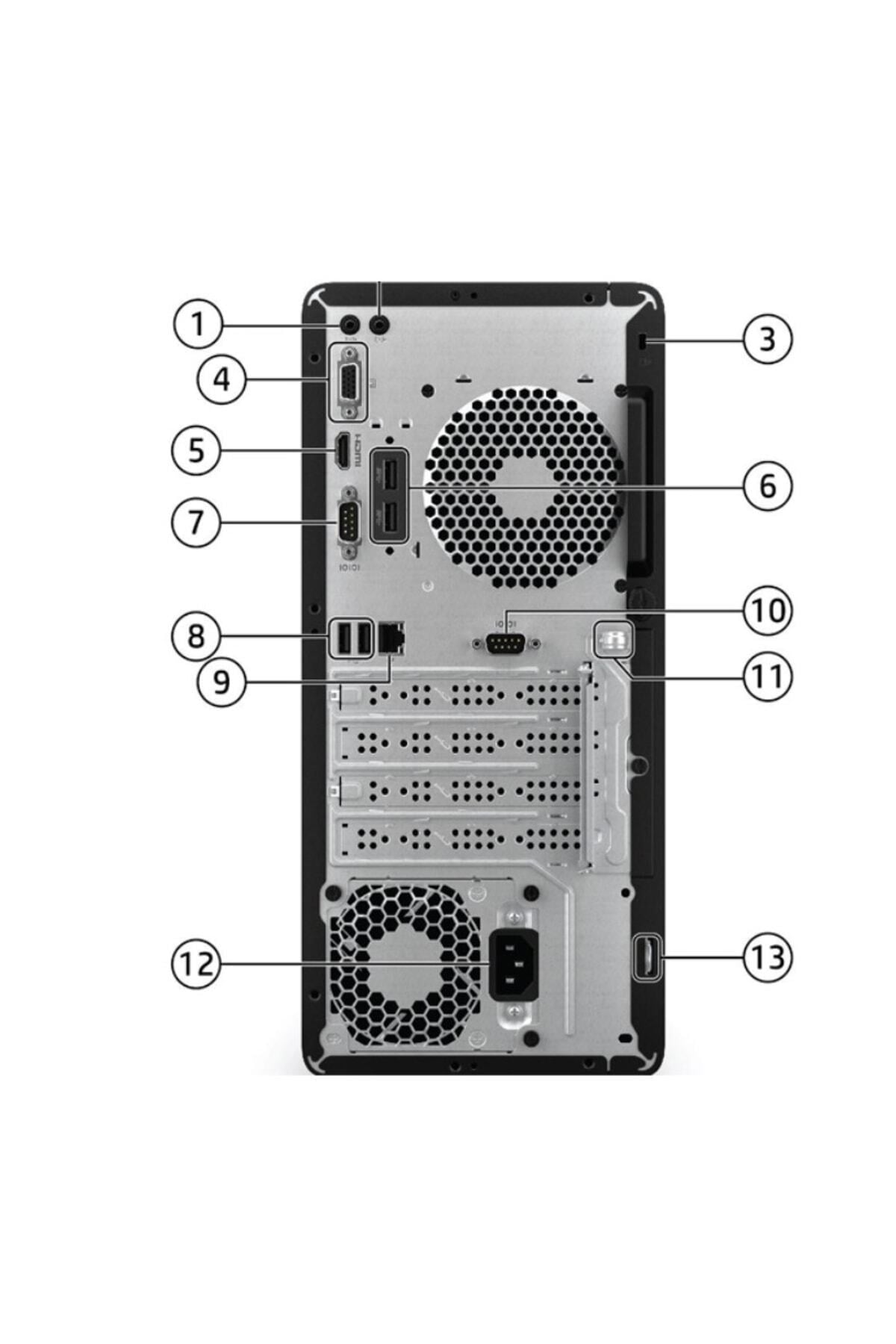 Pro Tower 290 G9 6d3a1ea12 I3-12100 16gb 1tbssd W11p Masaüstü Bilgisayar
