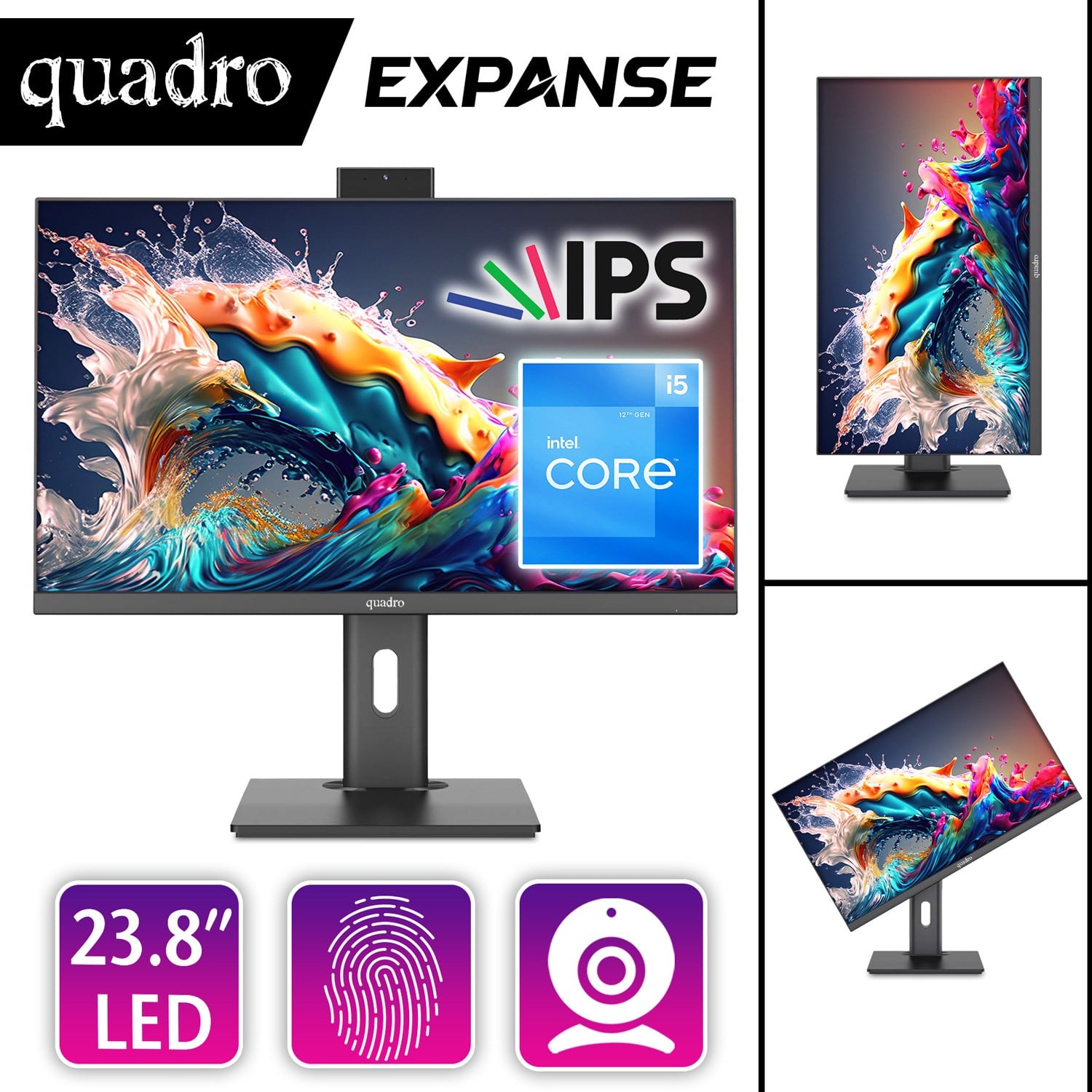 QUADRO EXPANSE AI B224 25165 i5-12450H 16GB 500GB SSD 23.8