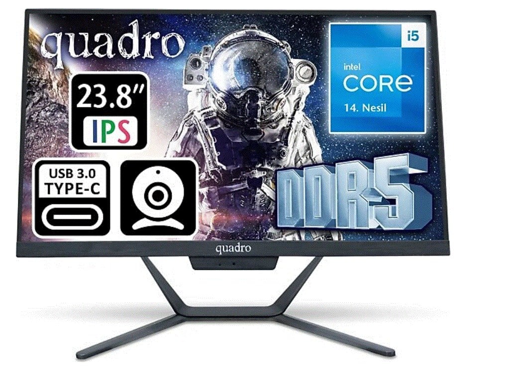 QUADRO STARK AI H424 14165 i5-14400 16GB 512GB SSD 23.8