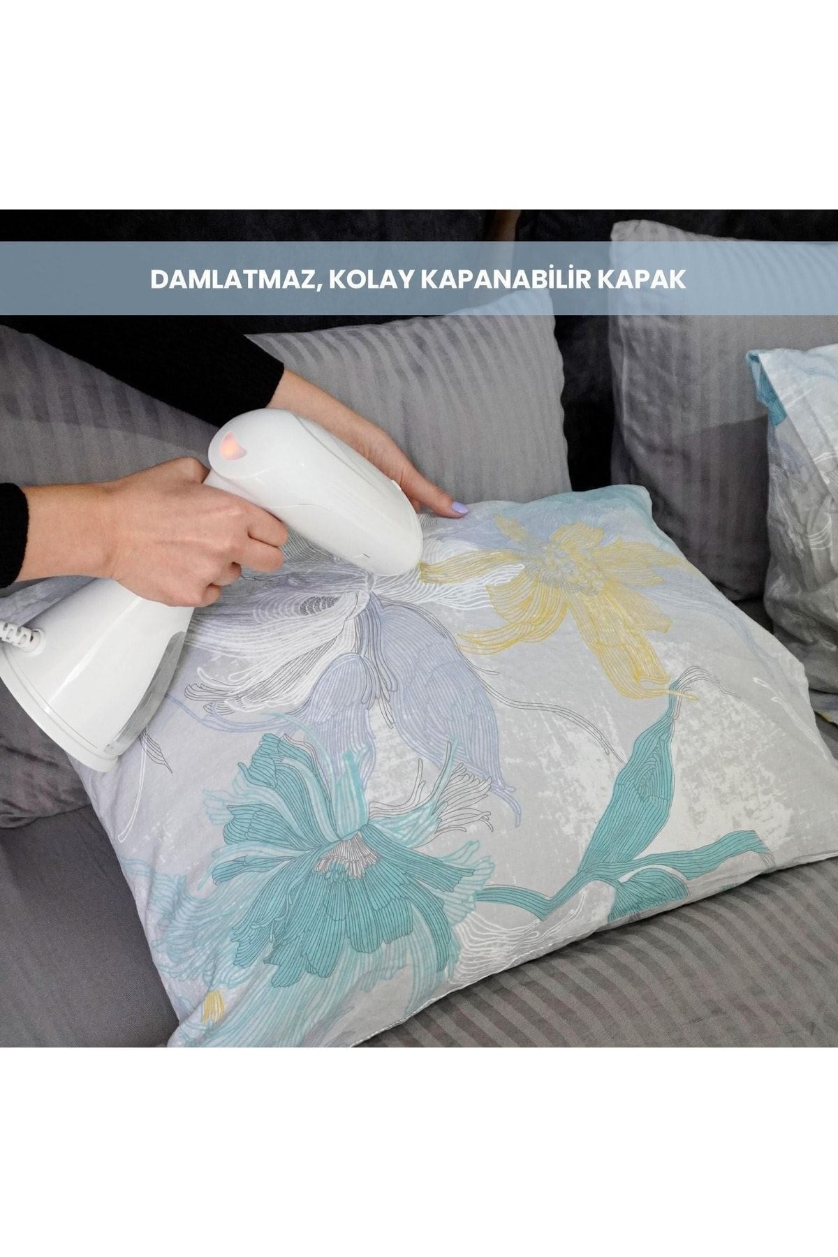 Raf R1214w Düzleştirici Ve Kırışık Giderici 1500w Çelik Başlık Taşınabilir Dikey Ütü-beyaz